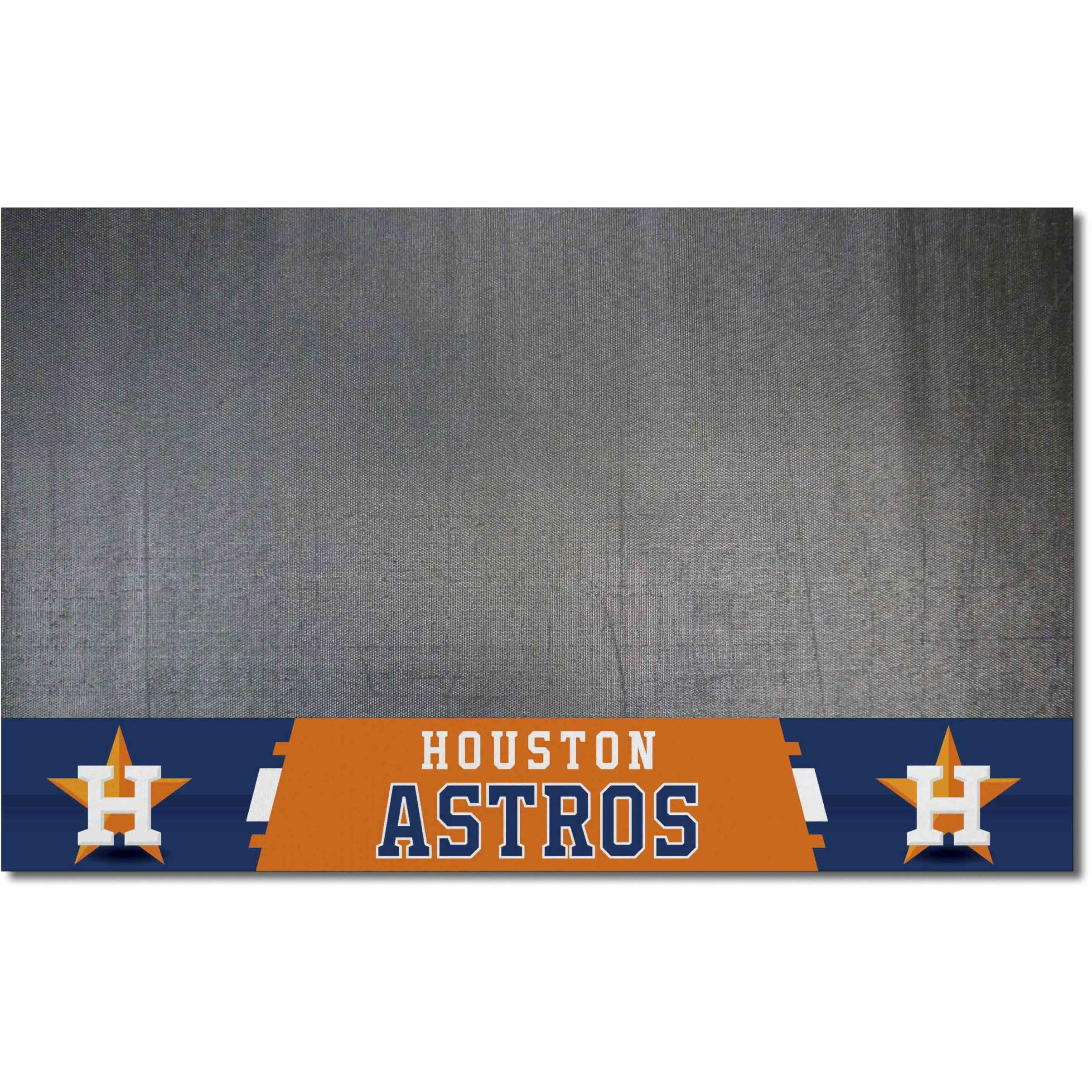 FANMATS MLB Houston Astros Vinyl Grill Mat, 12155, Black, 26&quotx42"