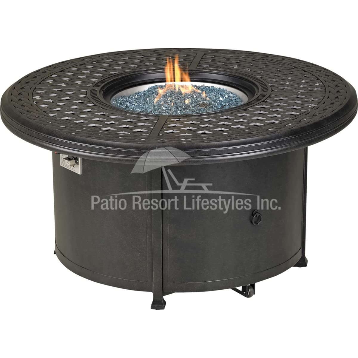 Patio Resort 48" Windsor Series Round Fire Table with Built-in Burner