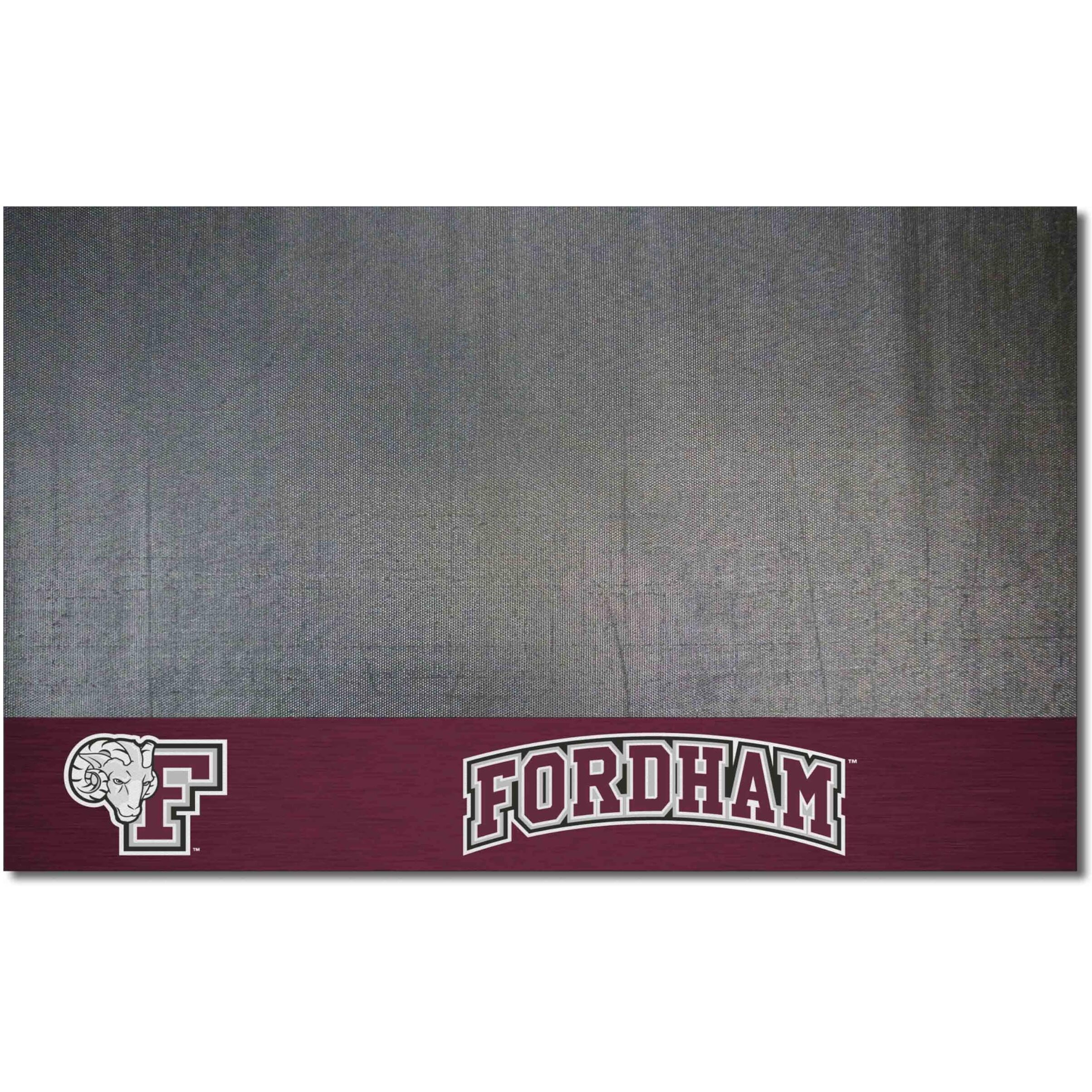 FANMATS 34124 Fordham Rams Vinyl Grill Mat - 26in. x 42in. - Deck Patio Protective Mat | Oil, flame, and UV resistant