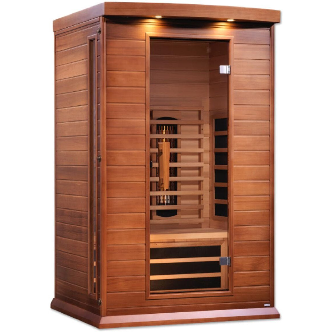 DYNAMIC SAUNAS Maxxus MX-M206-01 2-Person Full Spectrum Near Zero EMF (Under 2MG) FAR Infrared Sauna (Canadian Clear Red Cedar) Curb Side Delivery
