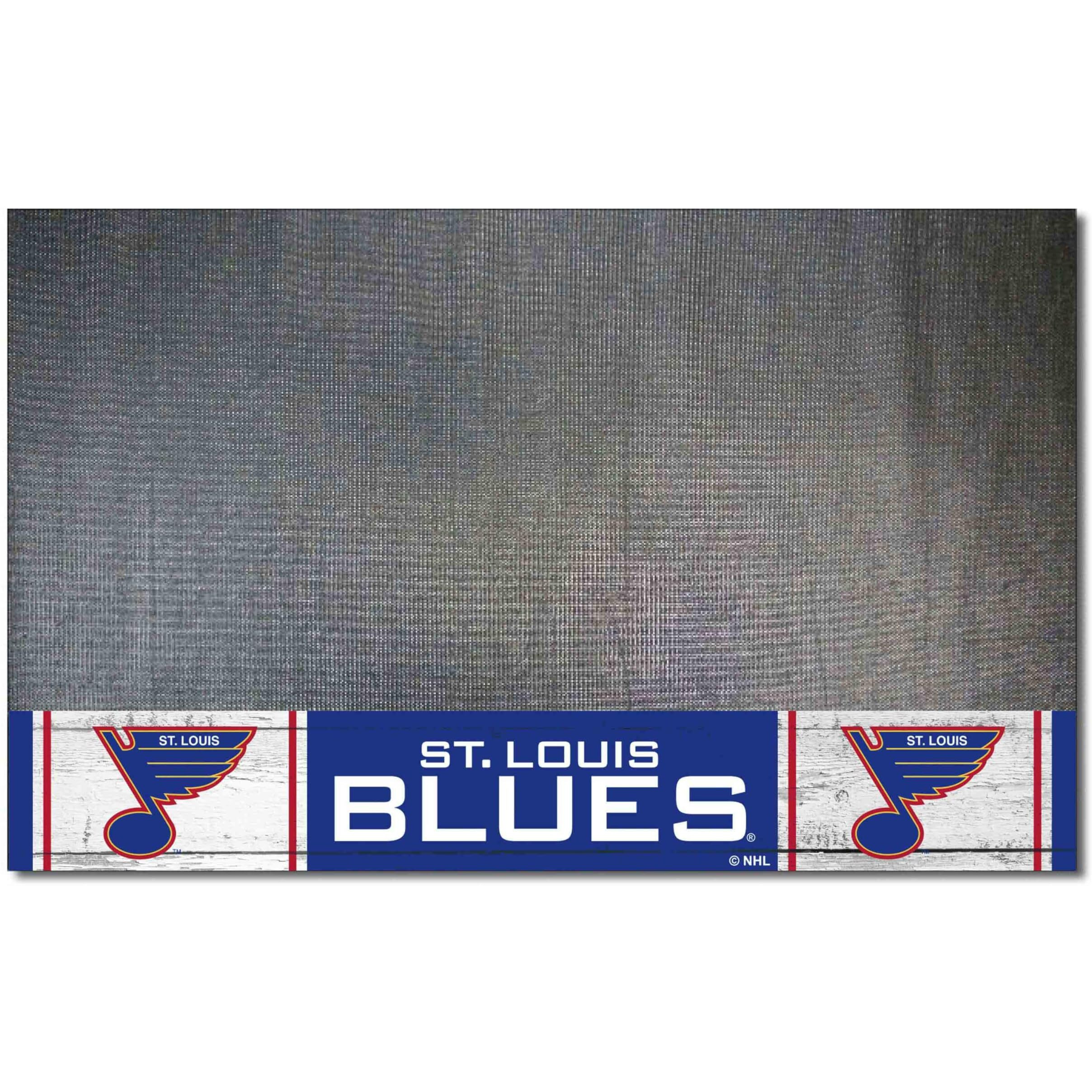 FANMATS 35583 NHL Retro St. Louis Blues Vinyl Grill Mat - 26in. x 42in.