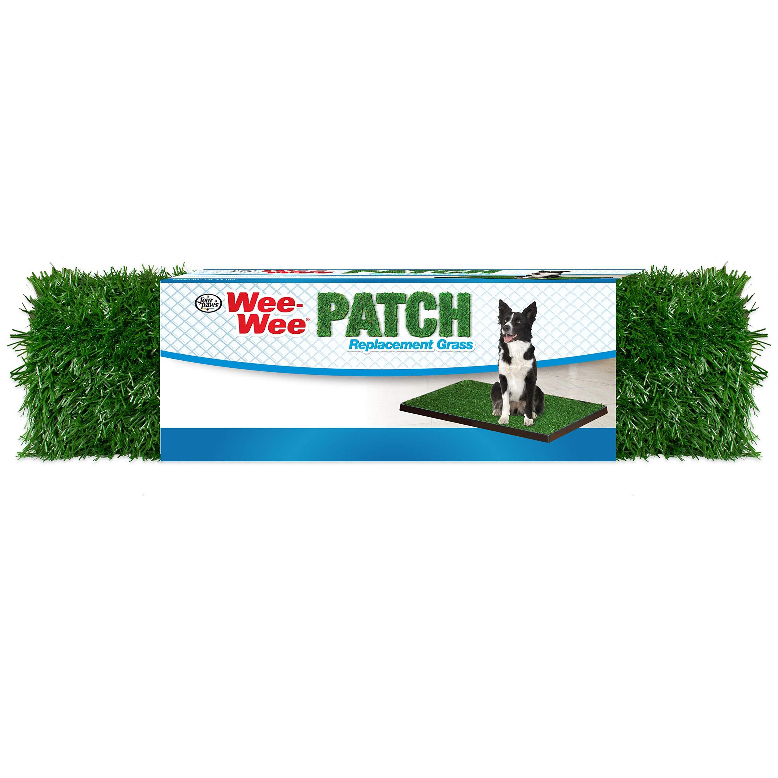 Four Paws Wee-Wee Premium Patch Indoor and Outdoor Pet Potty for Dogs l Dog Potty Training l Artificial Grass l Wee-Wee Patch
