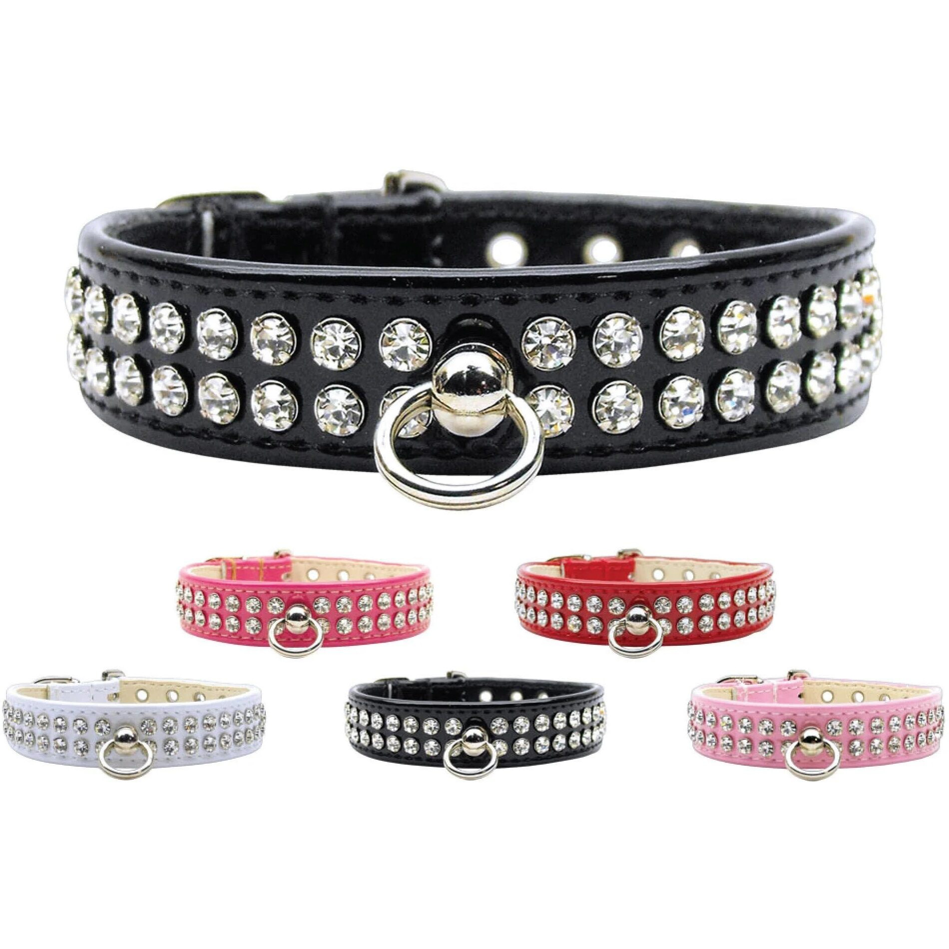 Dog, Puppy & Pet Collar, &quotPatent Jewel 72" Light Pink 22
