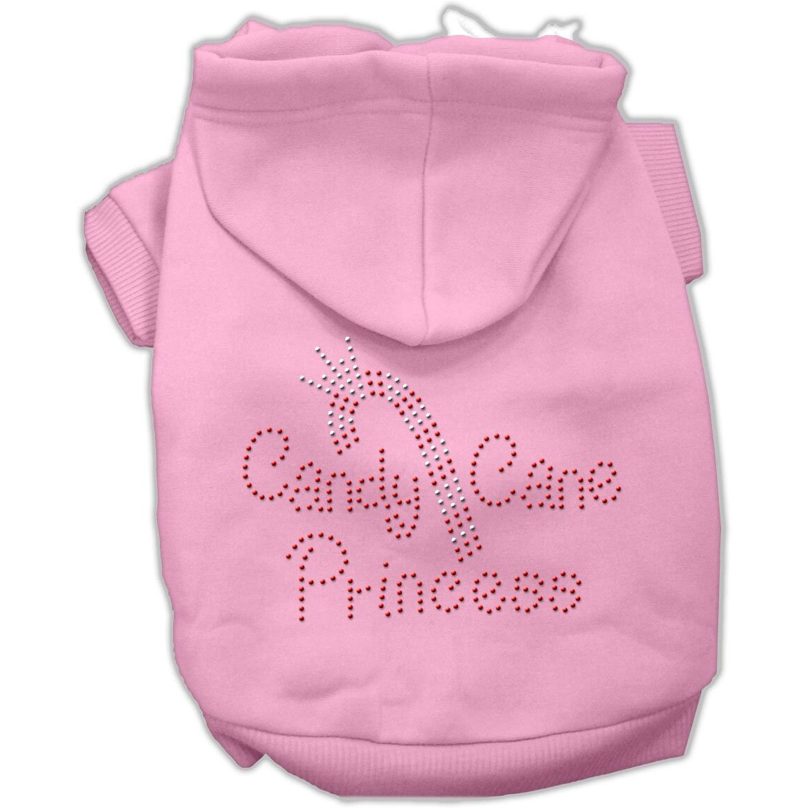 Mirage Pet Products 14-Inch Candy Cane Princess Hoodies, Large, Pink