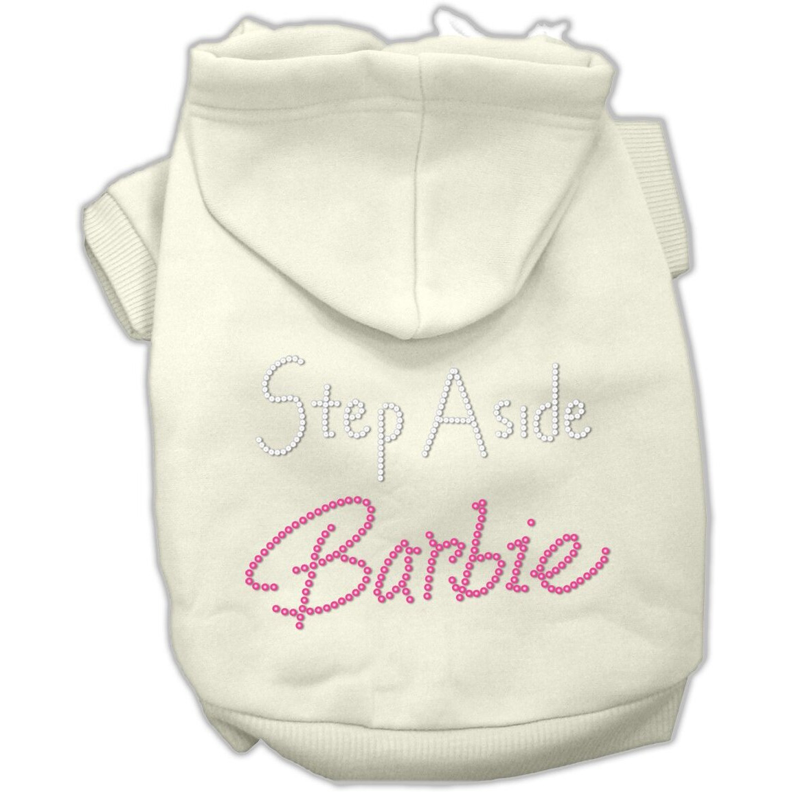 Mirage Pet Products 16-Inch Step Aside Barbie Hoodies, X-Large, Cream