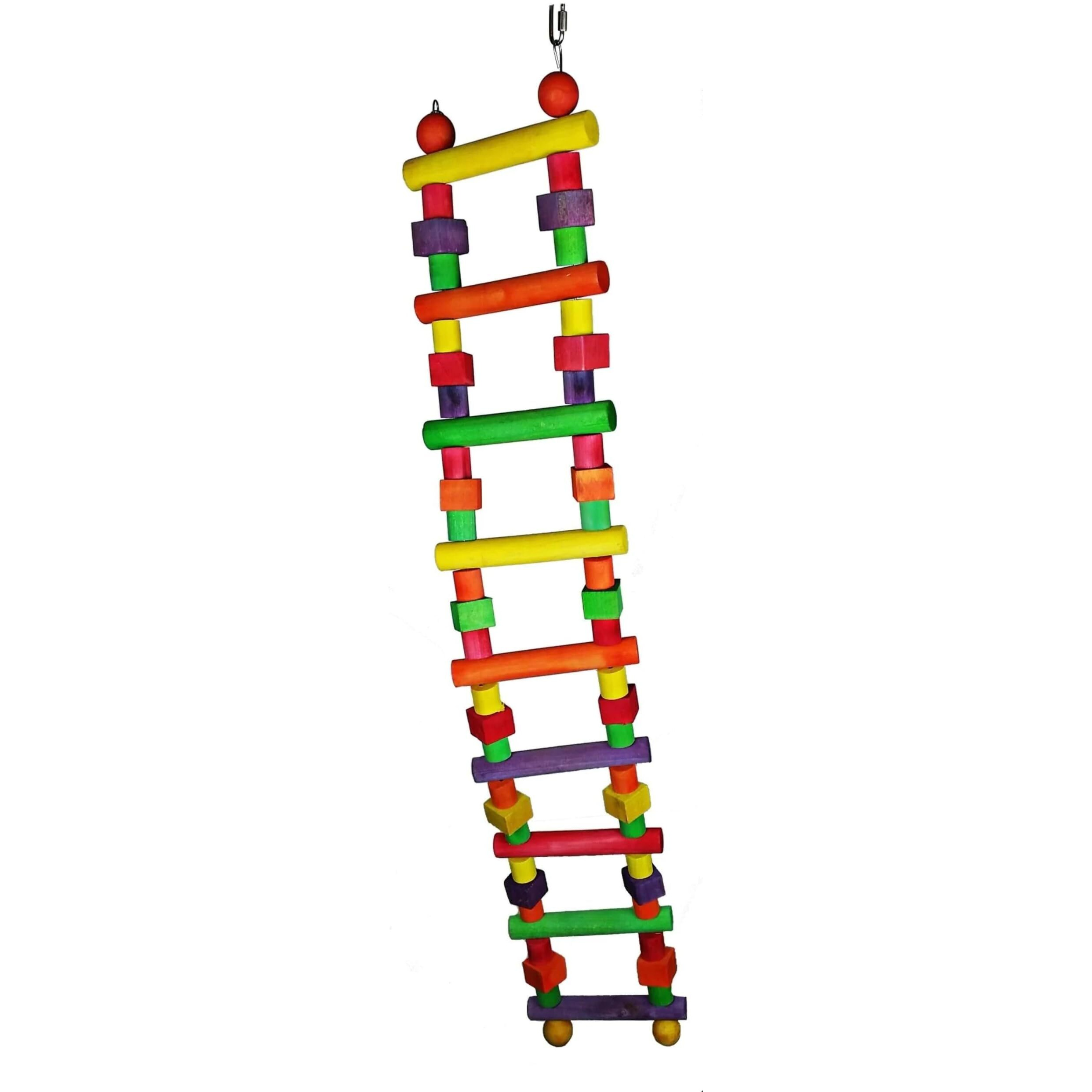 Happy Beaks Toy Wood Block Ladder (Large)