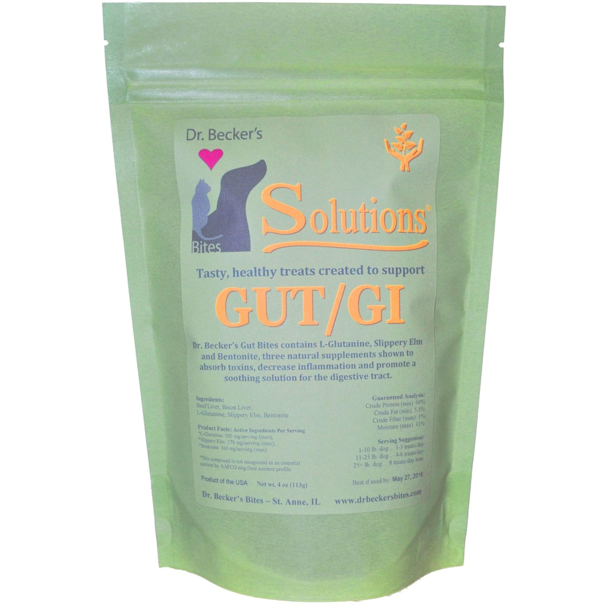Dr. Becker's Solutions Bites for Dogs and Cats, 4 Ounces Per Bag (Gut/GI)