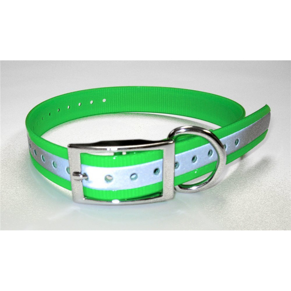 Grain Valley Dog Supply 1" Universal Reflective Collar Green