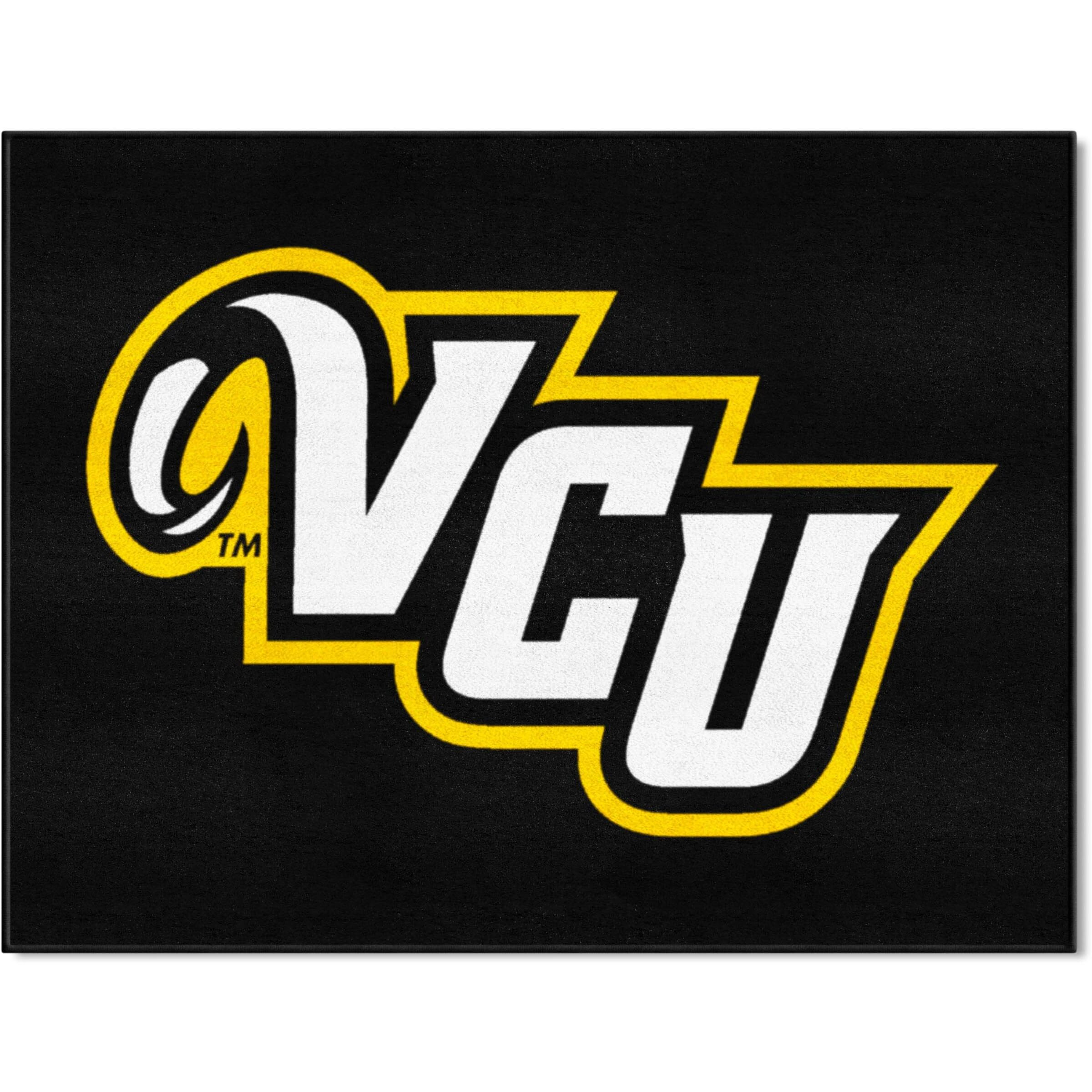 FANMATS 1821 Virginia Commonwealth University All-Star Mat | Black | 33.75&quotx42.5" | VCU Primary Logo