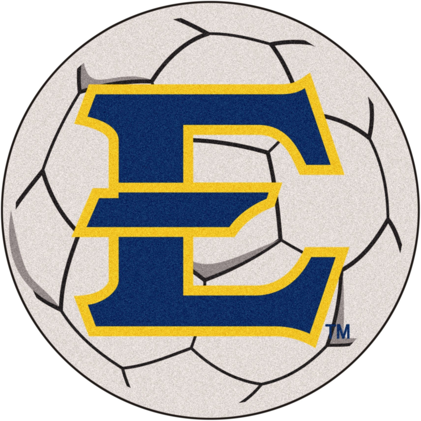 Fan Mats 442 ETSU - East Tennessee State University Buccaneers 29" Diameter Soccer Ball Shaped Area Rug
