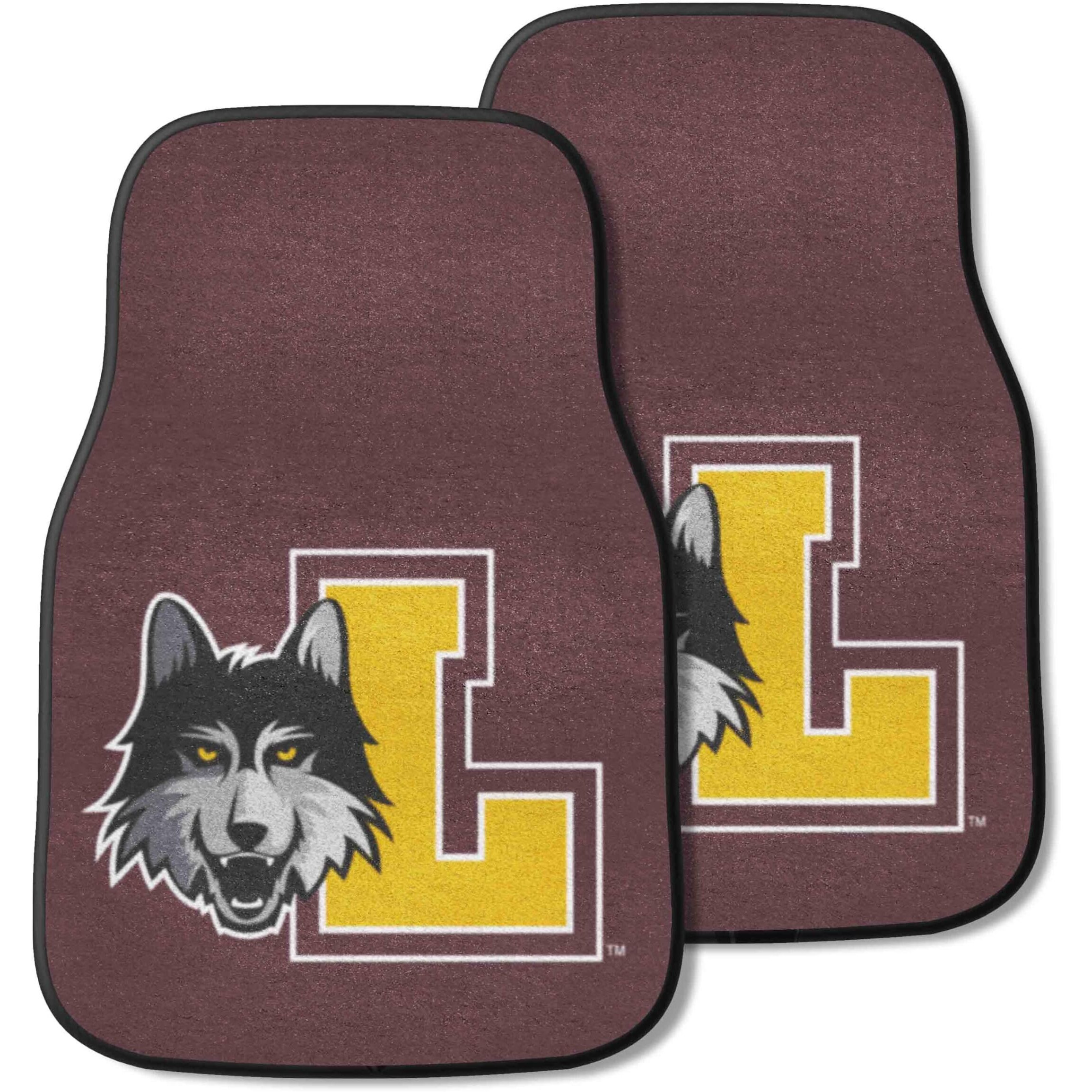 FANMATS NCAA Loyola University Chicago Ramblers Nylon Face 2-pc Carpet Car Mat Set, 18&quotx27"