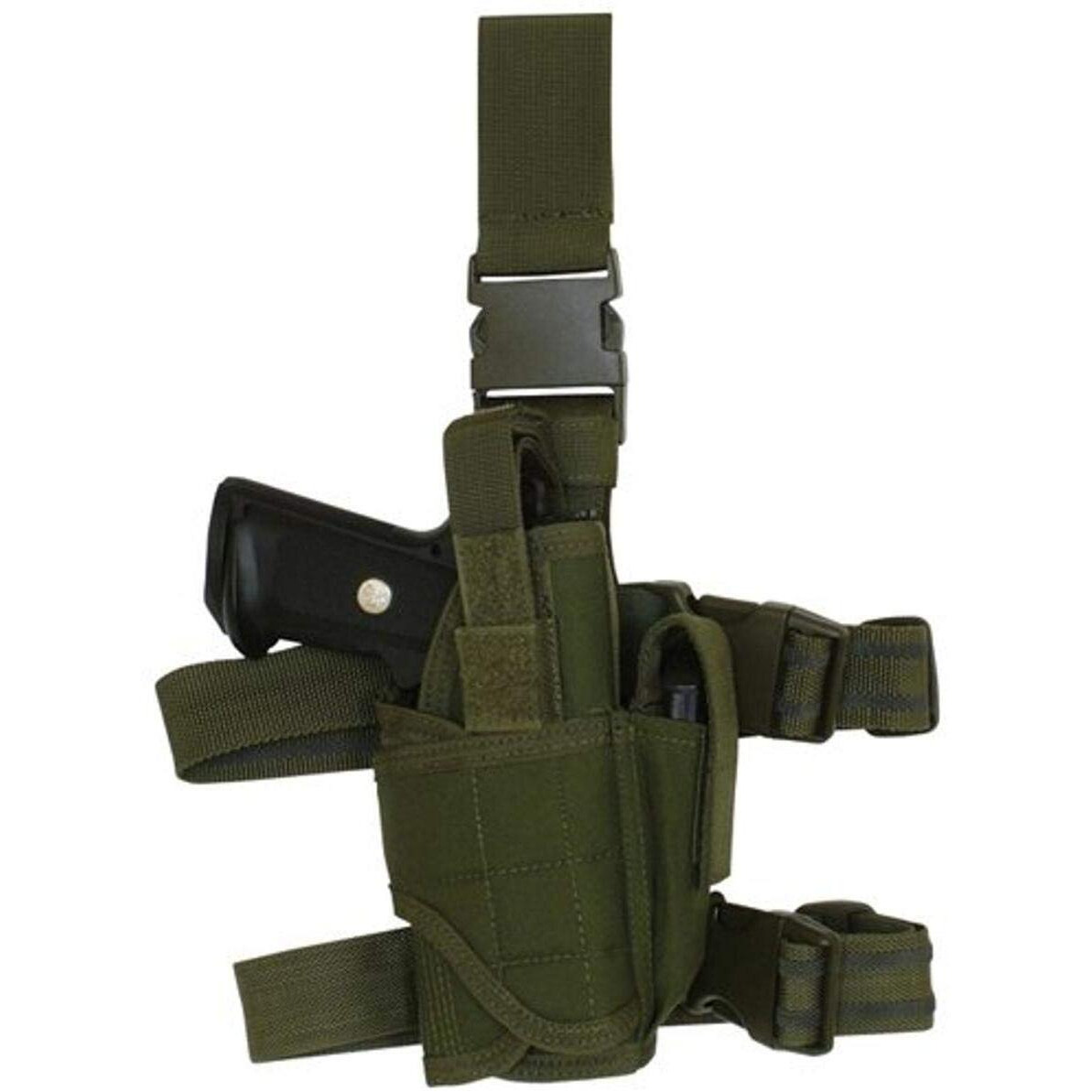 Fox Outdoor Products Commando Tactical Holster, Olive Drab, Left