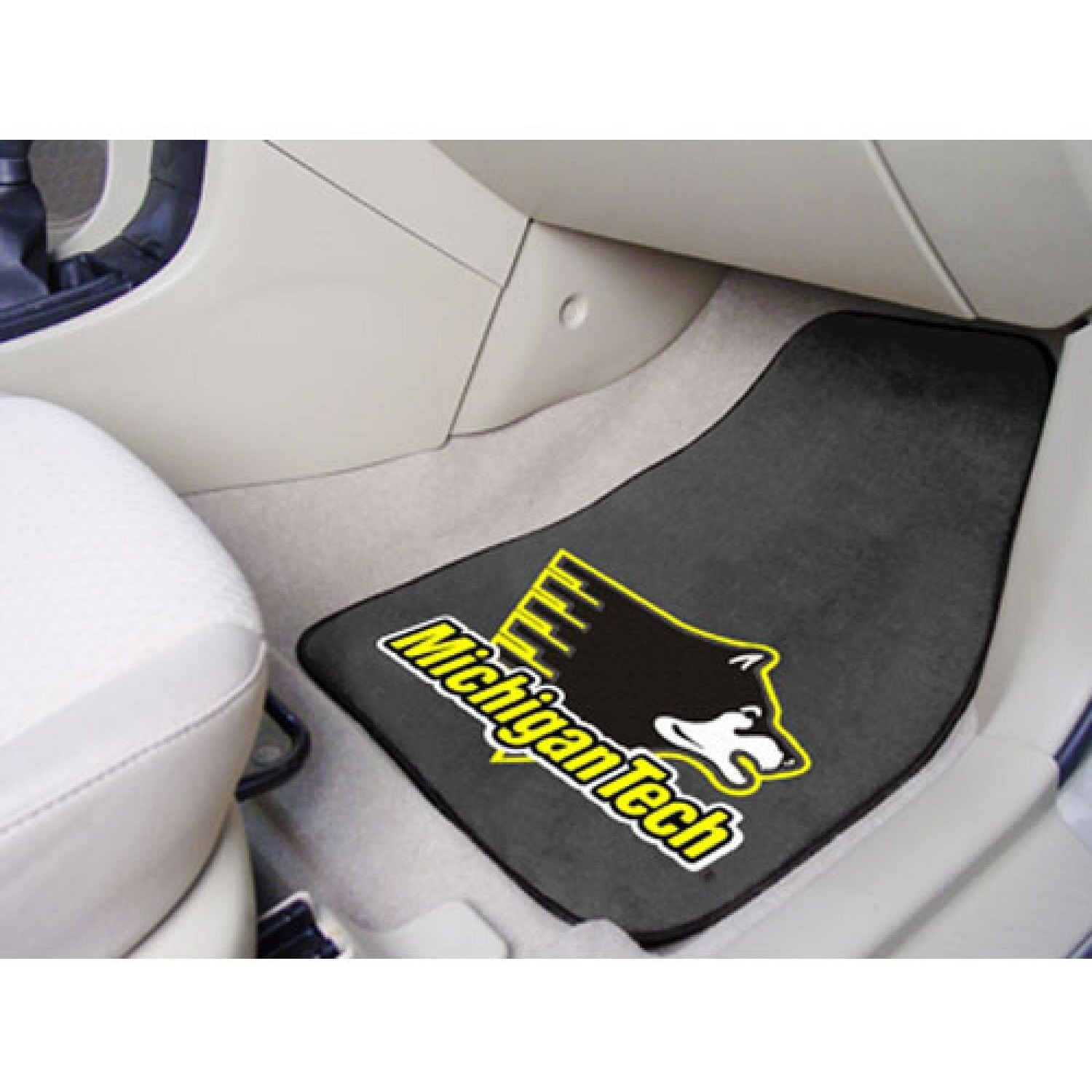 Michigan Tech University Carpet Car Mat Set - 2 Pieces