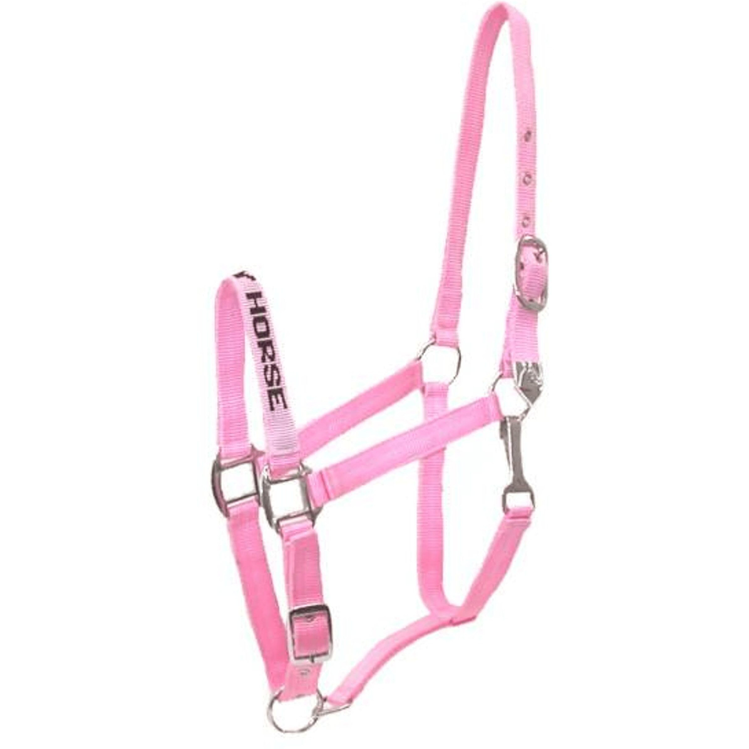 Gatsby I Love My Horse Nylon Halter Horse Pink