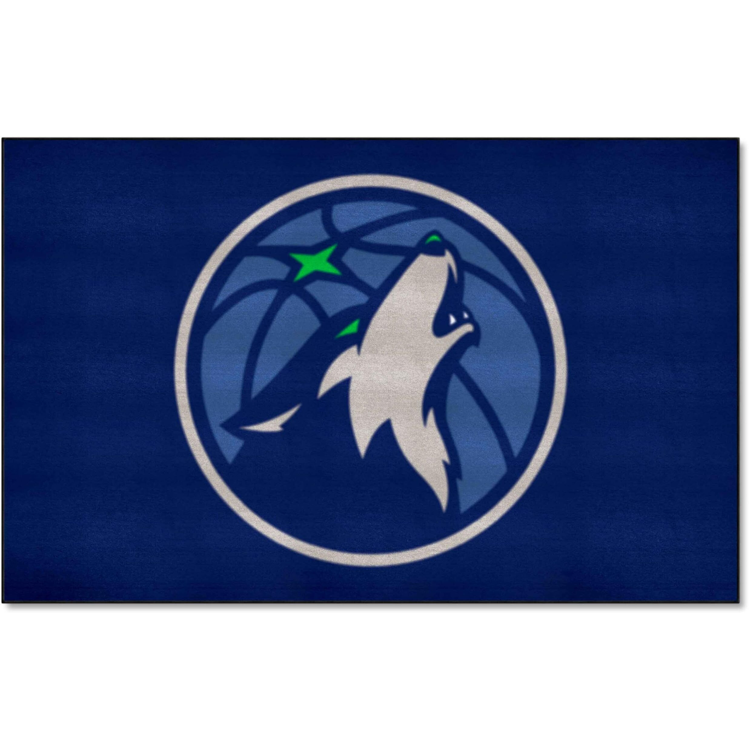FANMATS 9332 Minnesota Timberwolves Ulti-Mat Rug - 5ft. x 8ft. | Sports Fan Area Rug, Home Decor Rug and Tailgating Mat