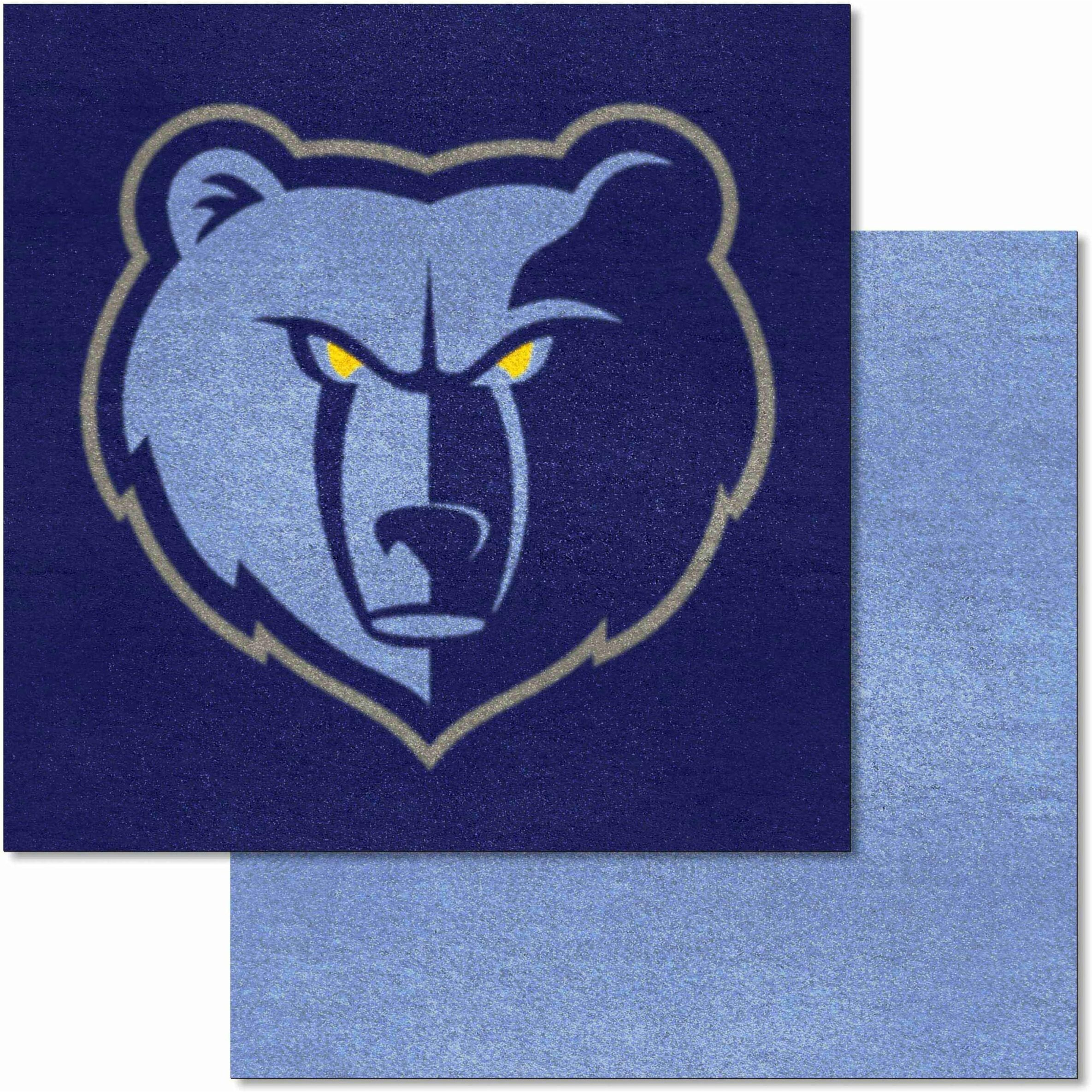 FANMATS 9312 Memphis Grizzlies Team Carpet Tiles - 45 Sq Ft.