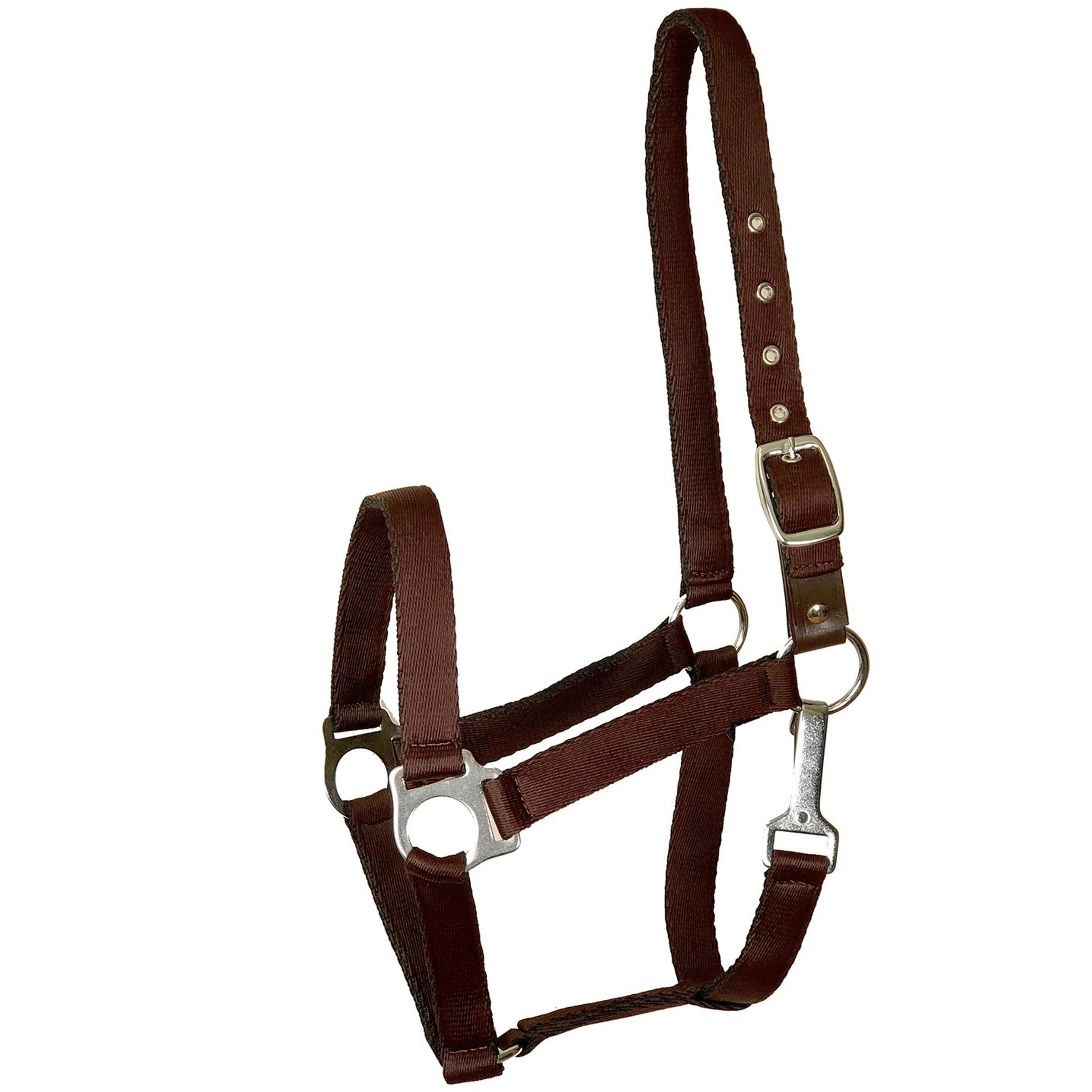 Gatsby Nylon Safety Breakaway Halter Horse Brown