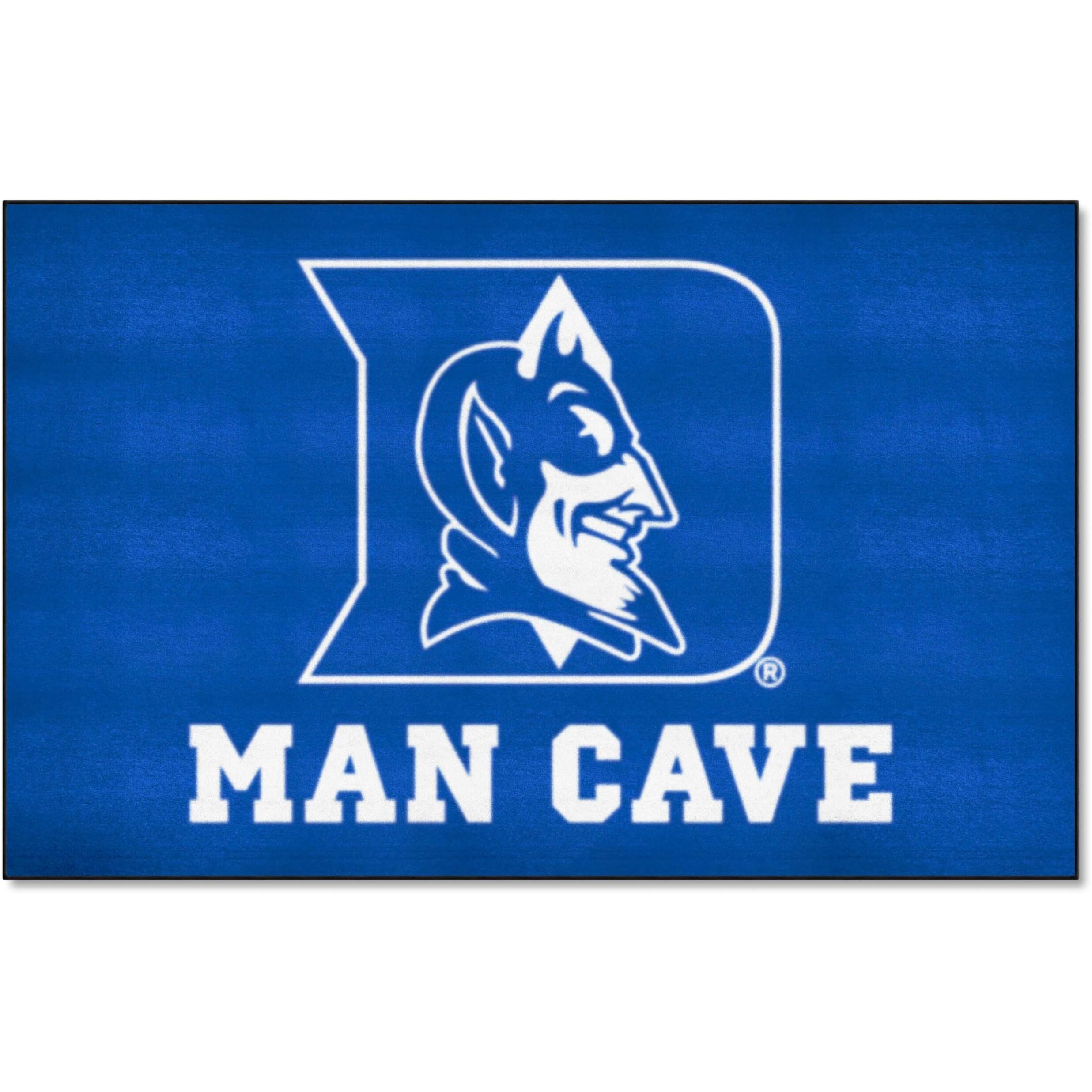 FANMATS 14543 Duke Blue Devils Man Cave UltiMat Rug - 5ft. x 8ft. | Sports Fan Area Rug, Home Decor Rug and Tailgating Mat - &quotD & Devil" Logo