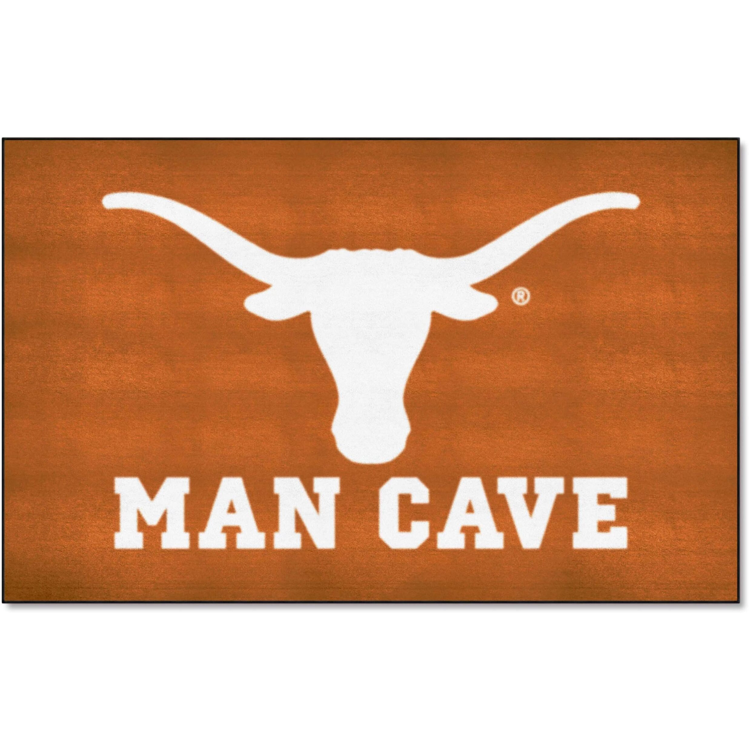 FANMATS 14703 Texas Longhorns Man Cave UltiMat Rug - 5ft. x 8ft. | Sports Fan Area Rug, Home Decor Rug and Tailgating Mat