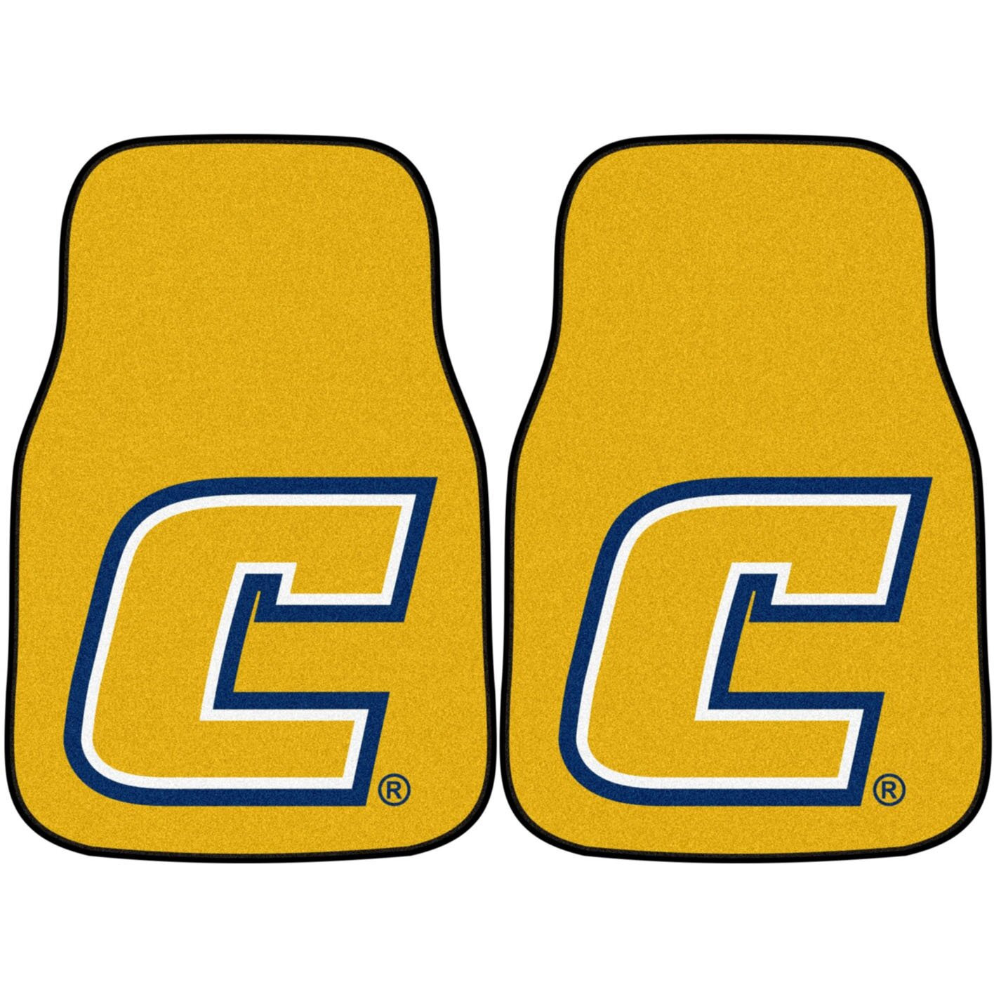 FANMATS Sports Team Logo University Tennessee Chattanooga 2-Piece Carpeted Car Mats 18&quotx27"
