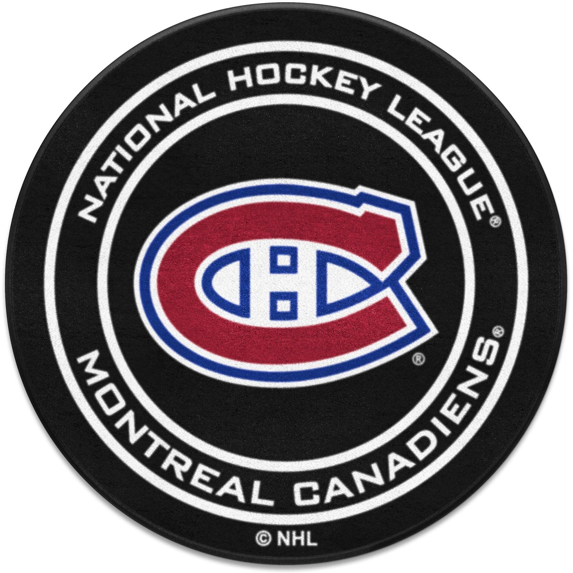 FANMATS NHL Montreal Canadiens Sports Team Logo Puck Mat 27" Diameter