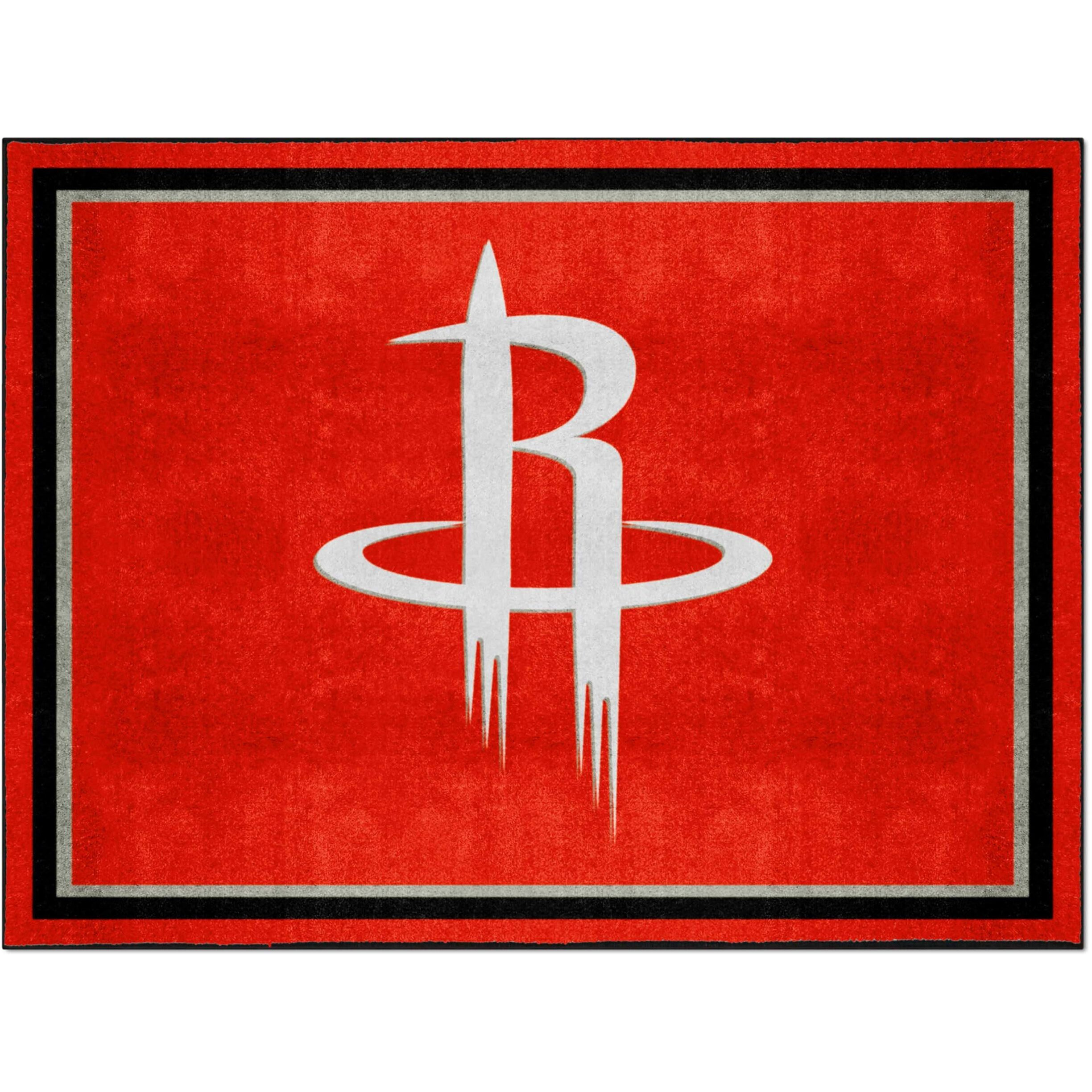 FANMATS 17452 NBA Houston Rockets Rug, Team Color, 87" x 117"