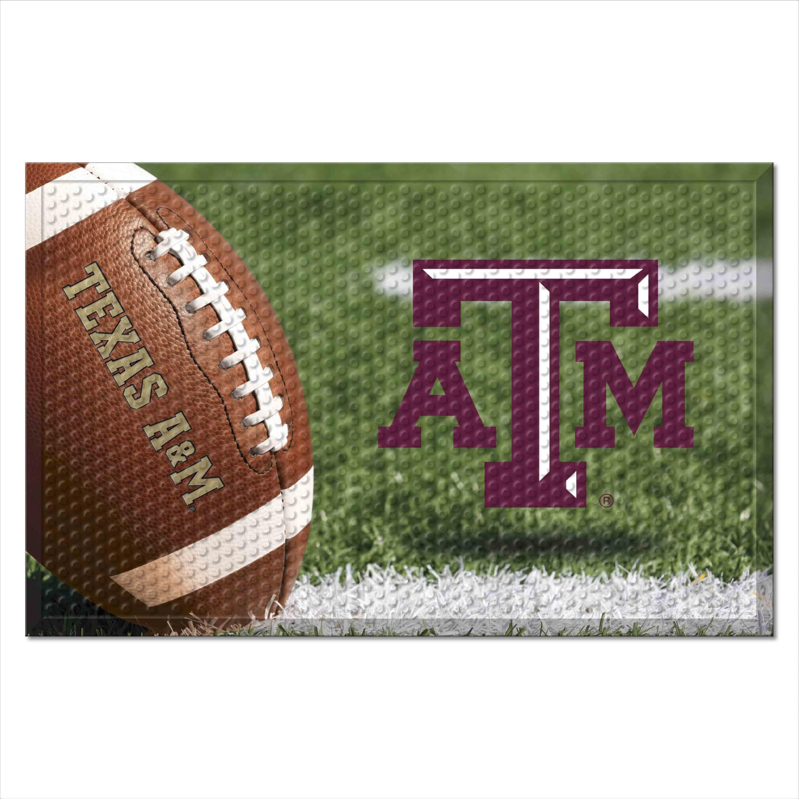 FANMATS 19200 Texas A&M Aggies Rubber Scraper Door Mat