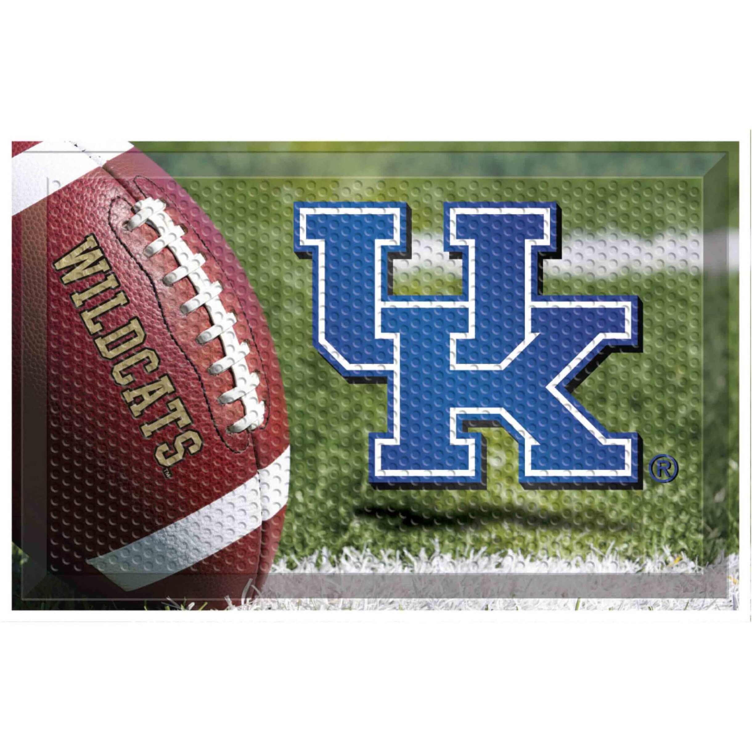 FANMATS 19216 Kentucky Wildcats Rubber Scraper Door Mat