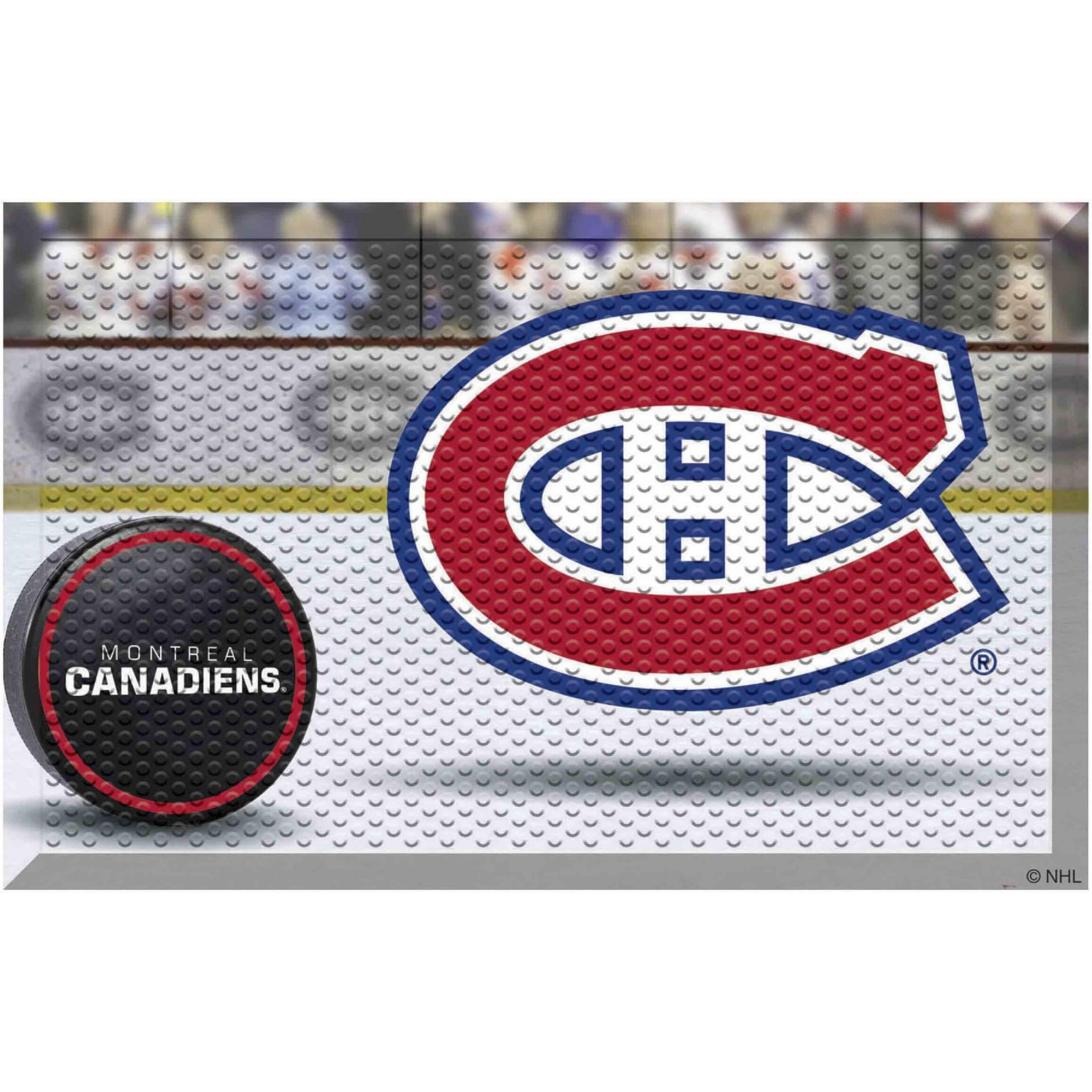 FANMATS 19152 Montreal Canadiens Rubber Scraper Door Mat 19" x 30"