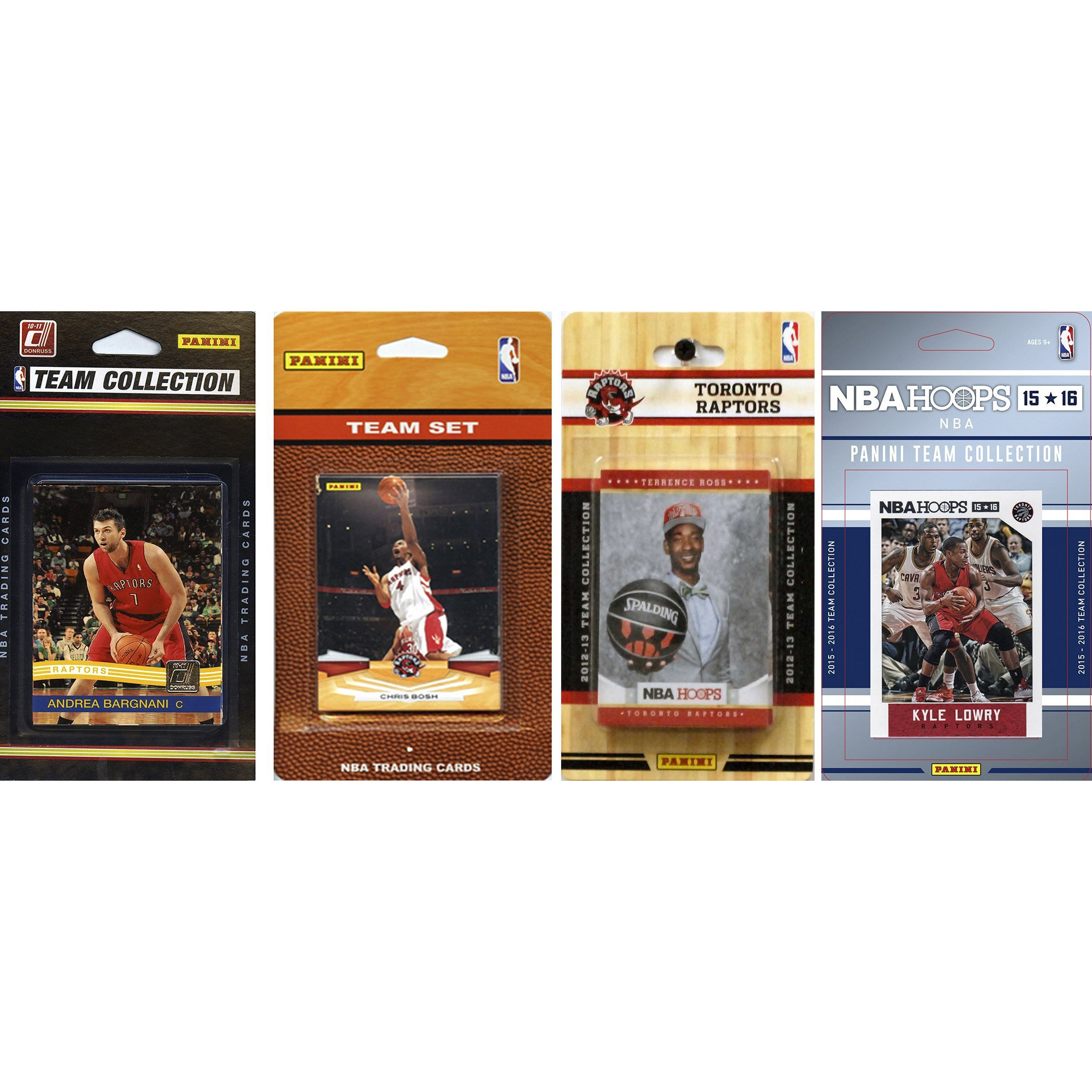 NBA Toronto Raptors 4 Different Licensed Team Set Trading Card