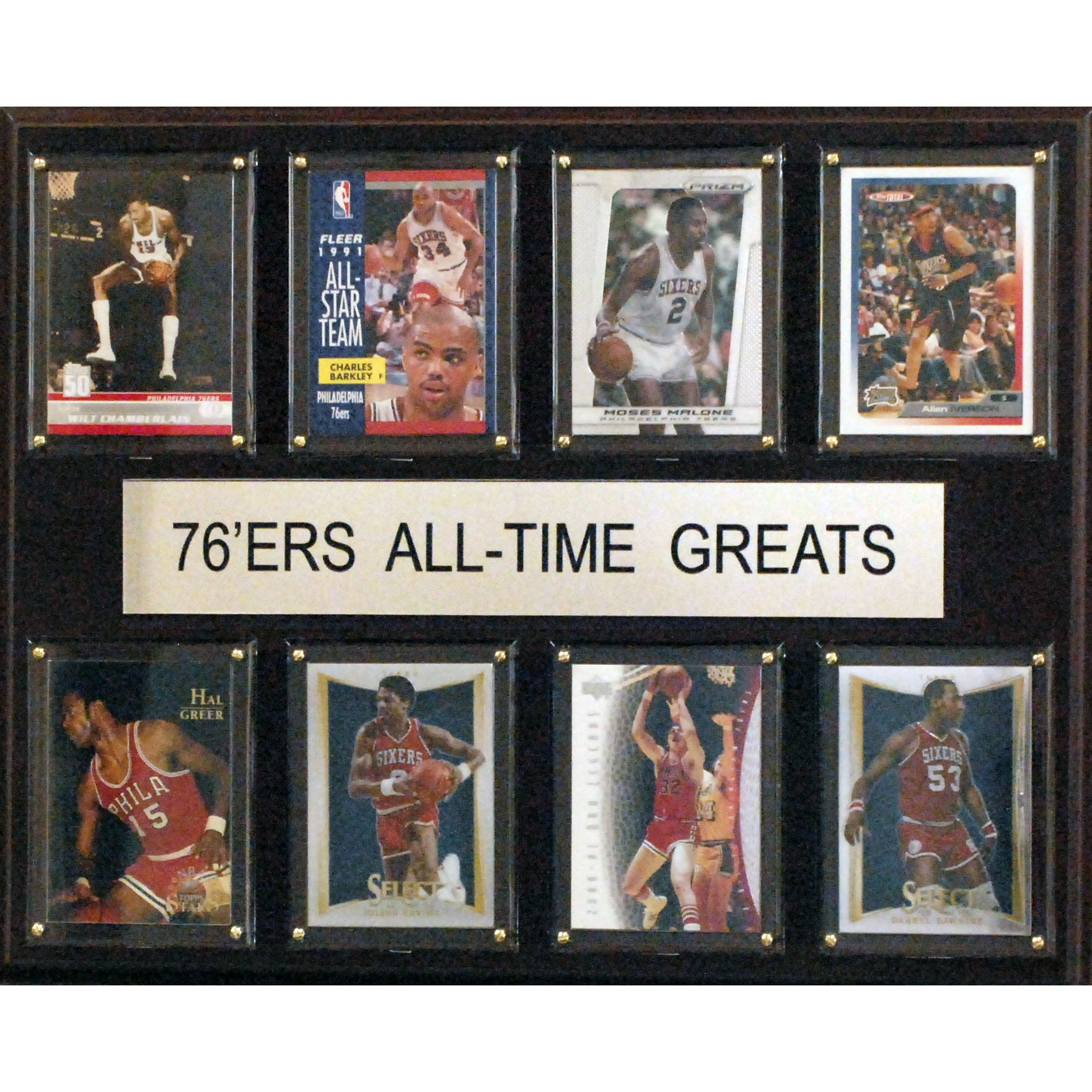 NBA Philadelphia 76ers All-Time Greats Plaque, 12&quotx15"