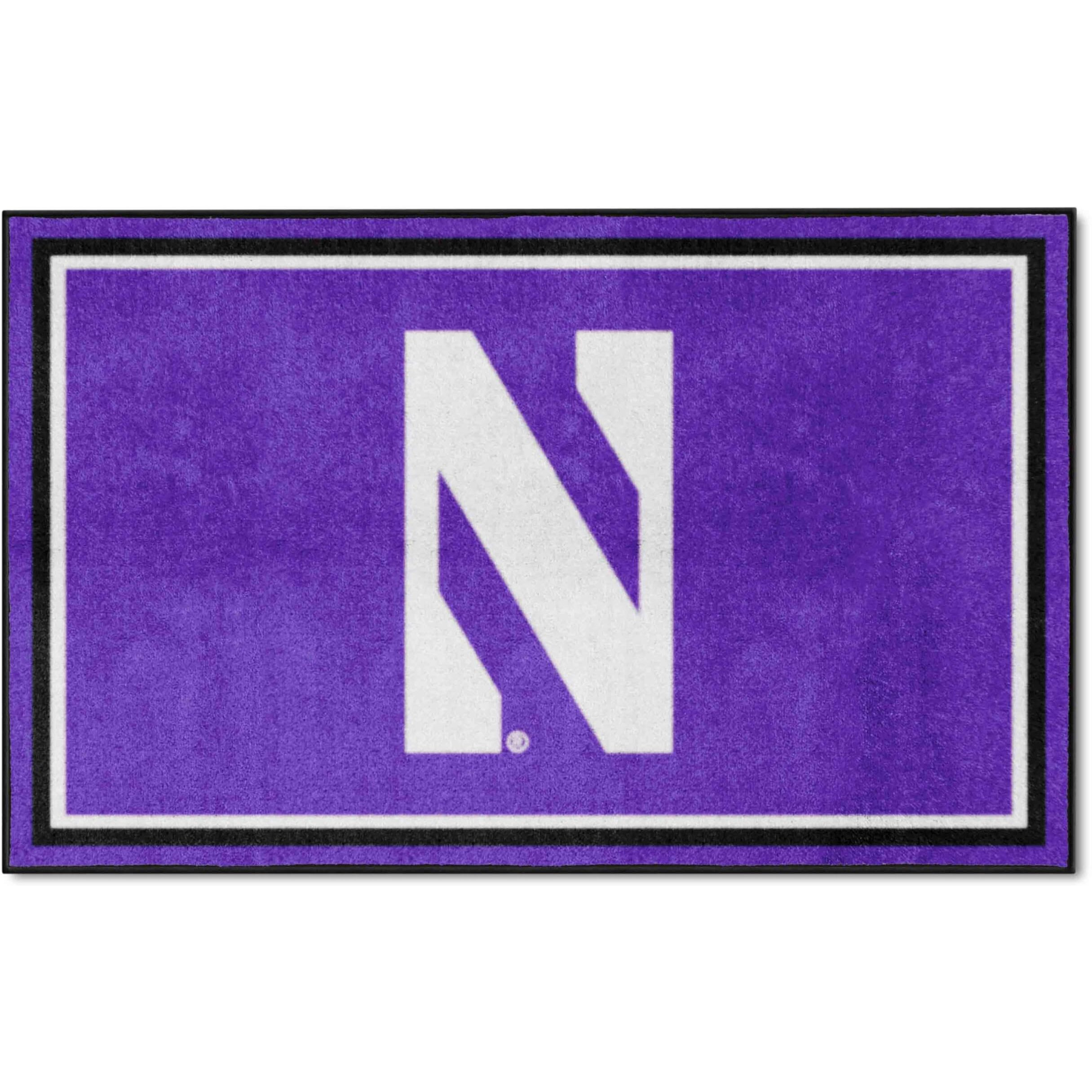 FANMATS 8743 Northwestern 4'X6' Rug, Team Color, 44&quotx71"