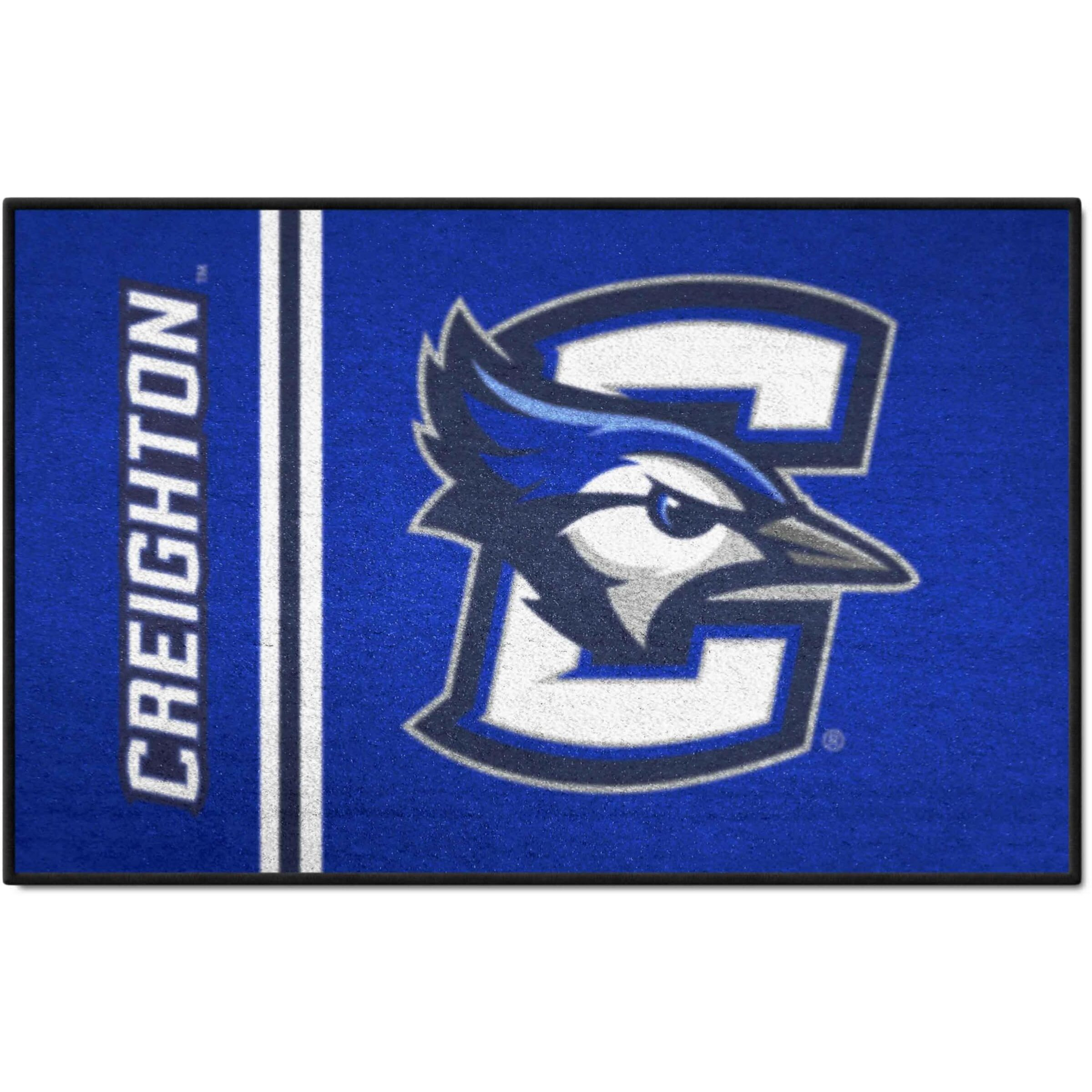FANMATS 19642 Creighton Bluejays Starter Mat Accent Rug - 19in. x 30in. | Sports Fan Home Decor Rug and Tailgating Mat Uniform Design