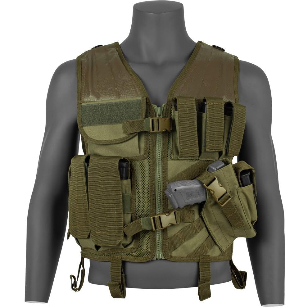 Fox Outdoor 65-2305 Big & Tall Assault Cross Draw Vest Olive Drab 2Xl/3Xl