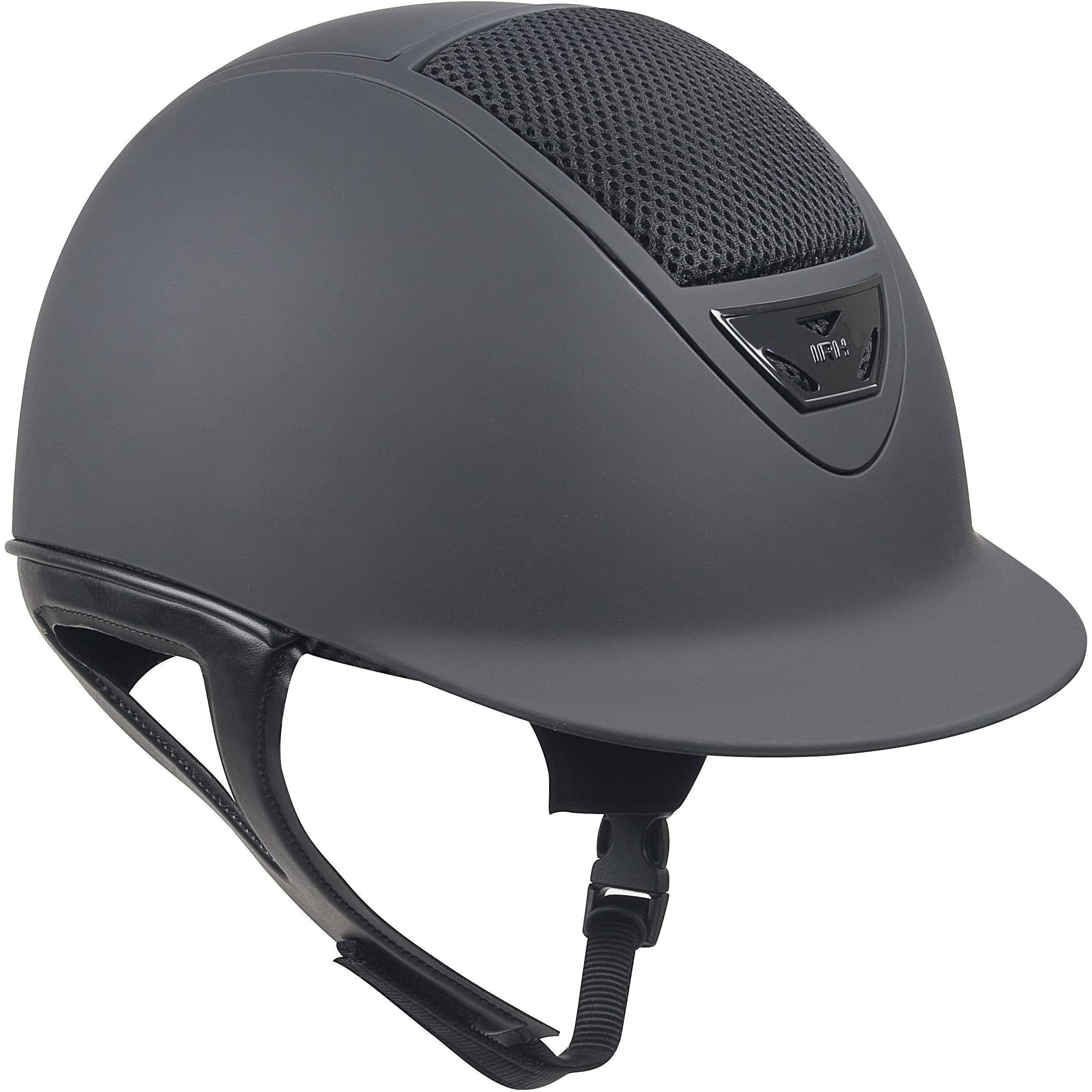 IRH XLT Horse Riding Helmet, Matte Black with Matte Frame, Small