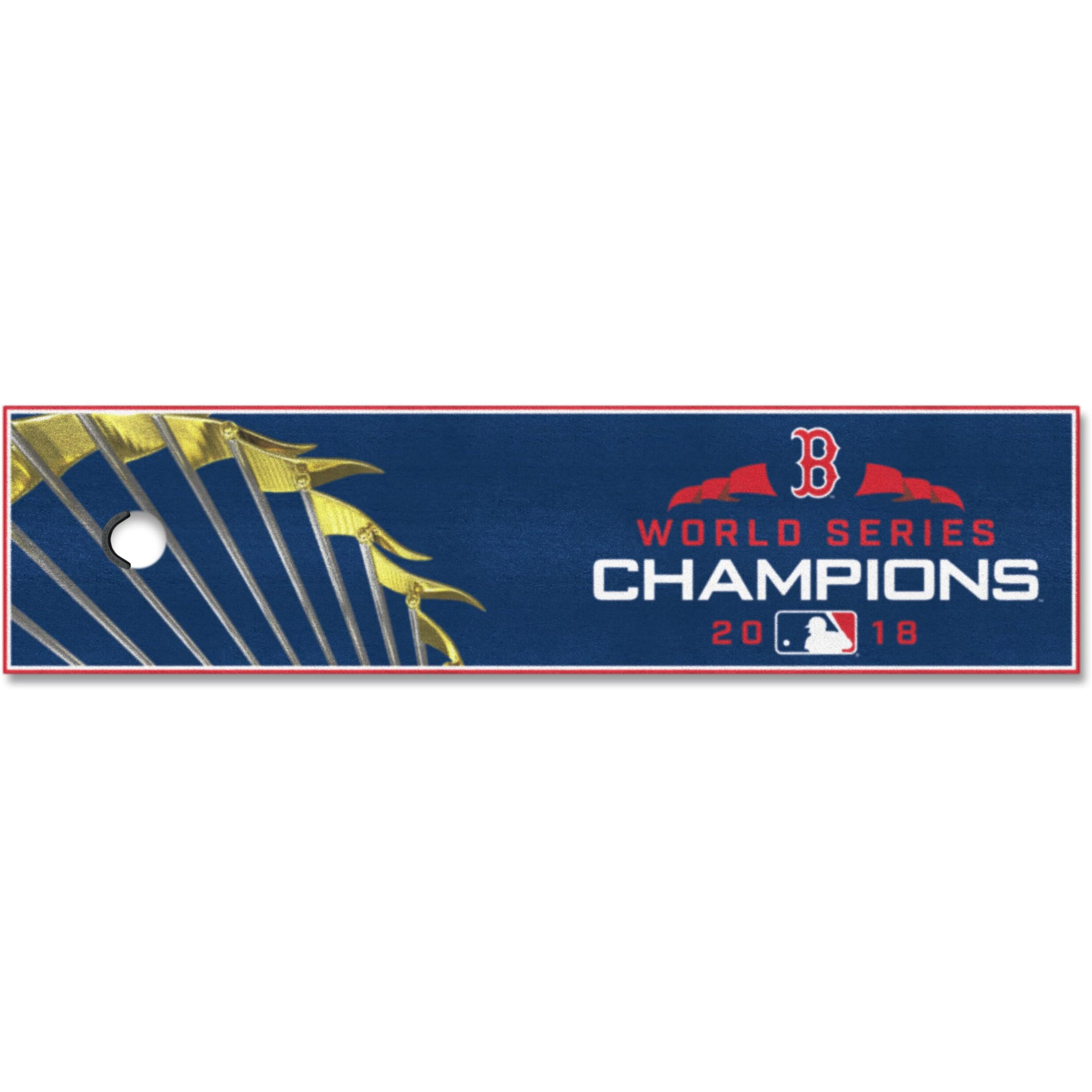 FANMATS MLB Boston Red Sox Putting Matputting Green Mat, Navy, 18" x 72"