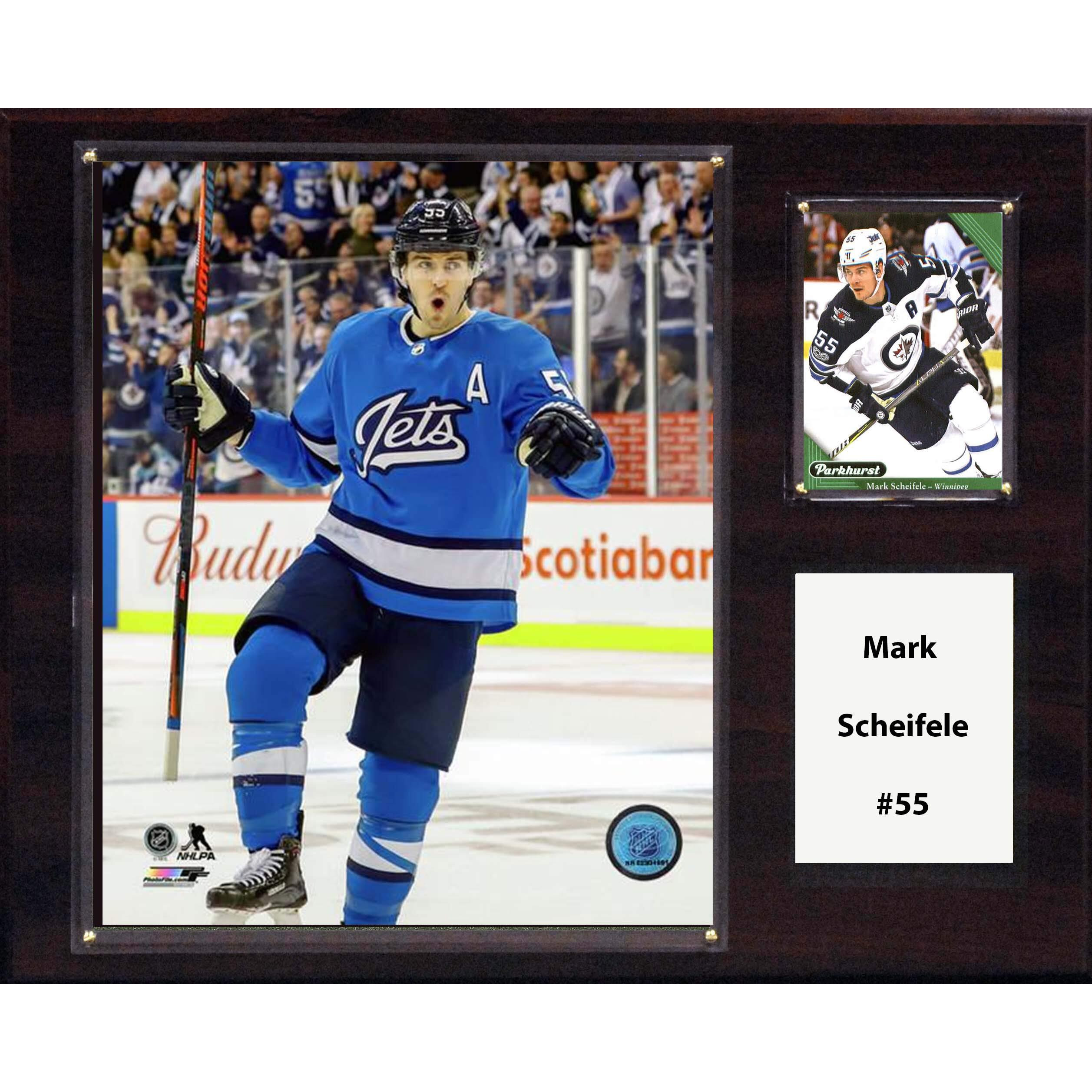 C&I Collectables NHL Winnipeg Jets Mens 1215SCHEIFELENHL 12&quotx15" Mark Scheifele Winnipeg Jets Player Plaque, Brown, N/A