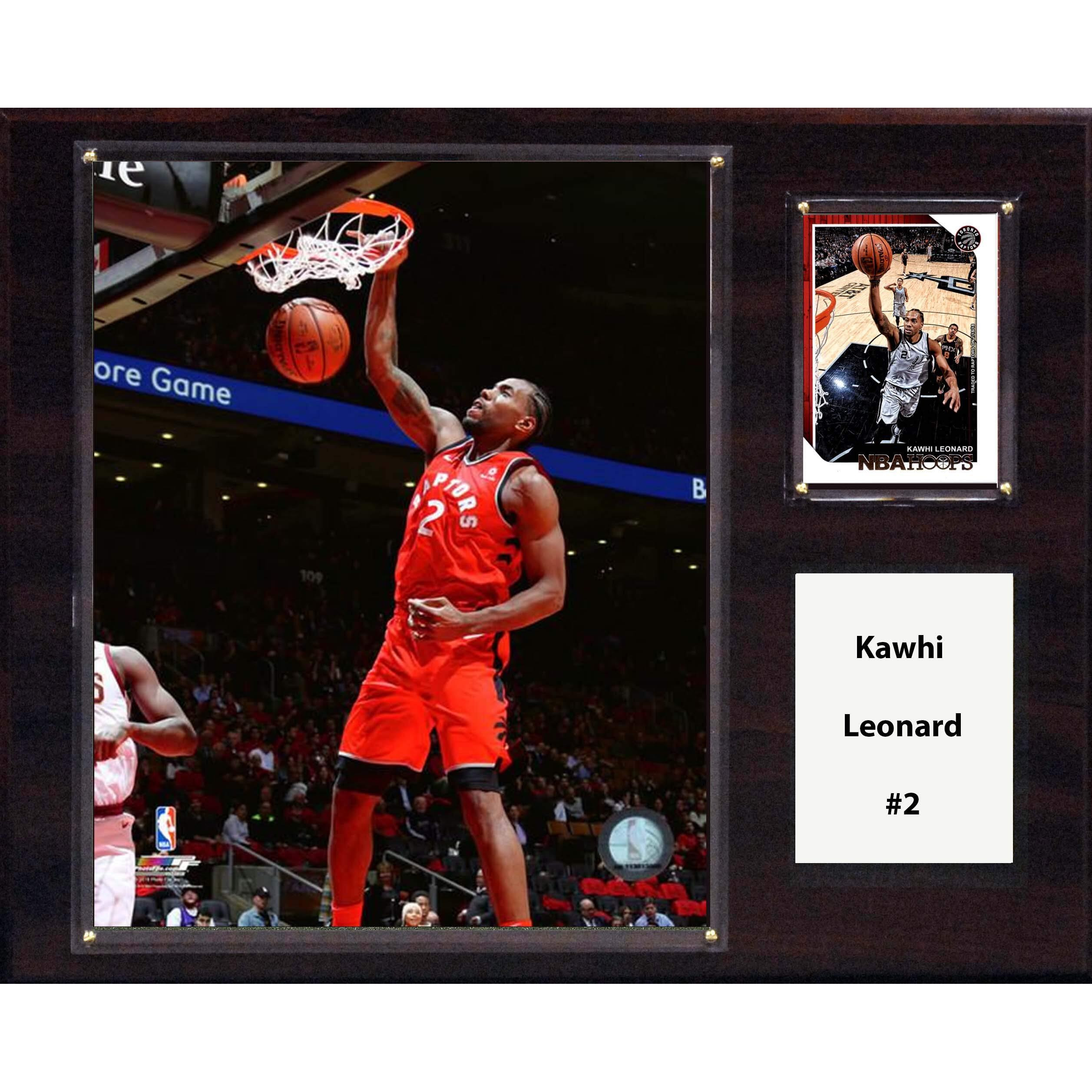 C&I Collectables NBA Toronto Raptors Mens 1215LEONARDTORNBA 12&quotx15" Kawhi Leonard Toronto Raptors Player Plaque, Brown, N/A