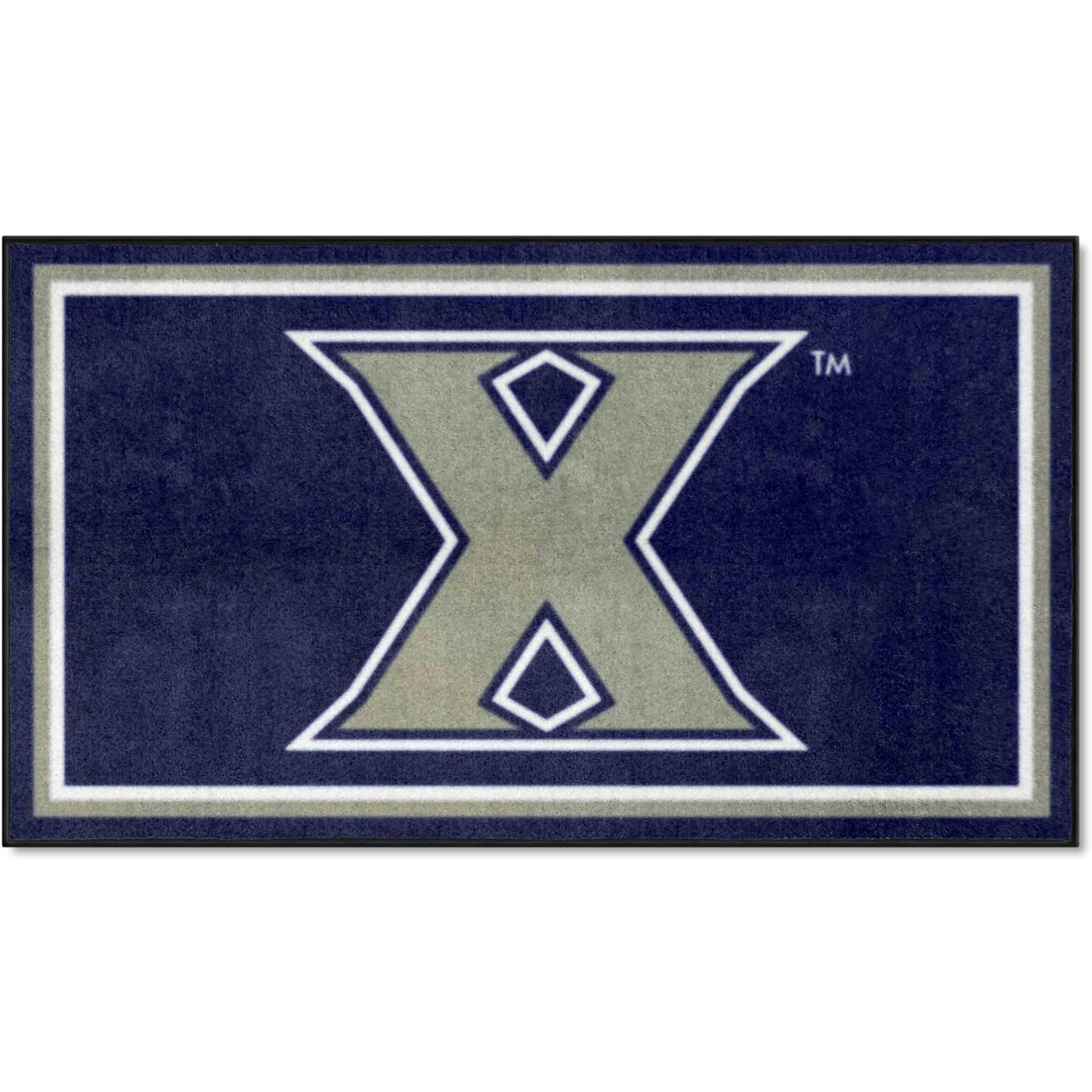 FANMATS 26937 NCAA Xavier Musketeers 3ft. x 5ft. Plush Area Rug | Sports Fan Area Rug, Home Decor Rug and Tailgating Mat