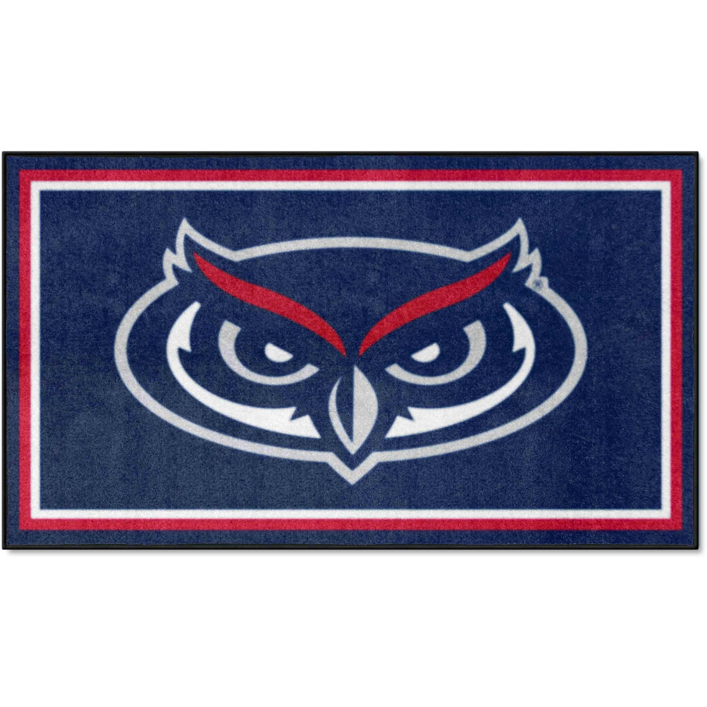 FANMATS 26984 NCAA FAU Owls 3ft. x 5ft. Plush Area Rug | Sports Fan Area Rug, Home Decor Rug and Tailgating Mat