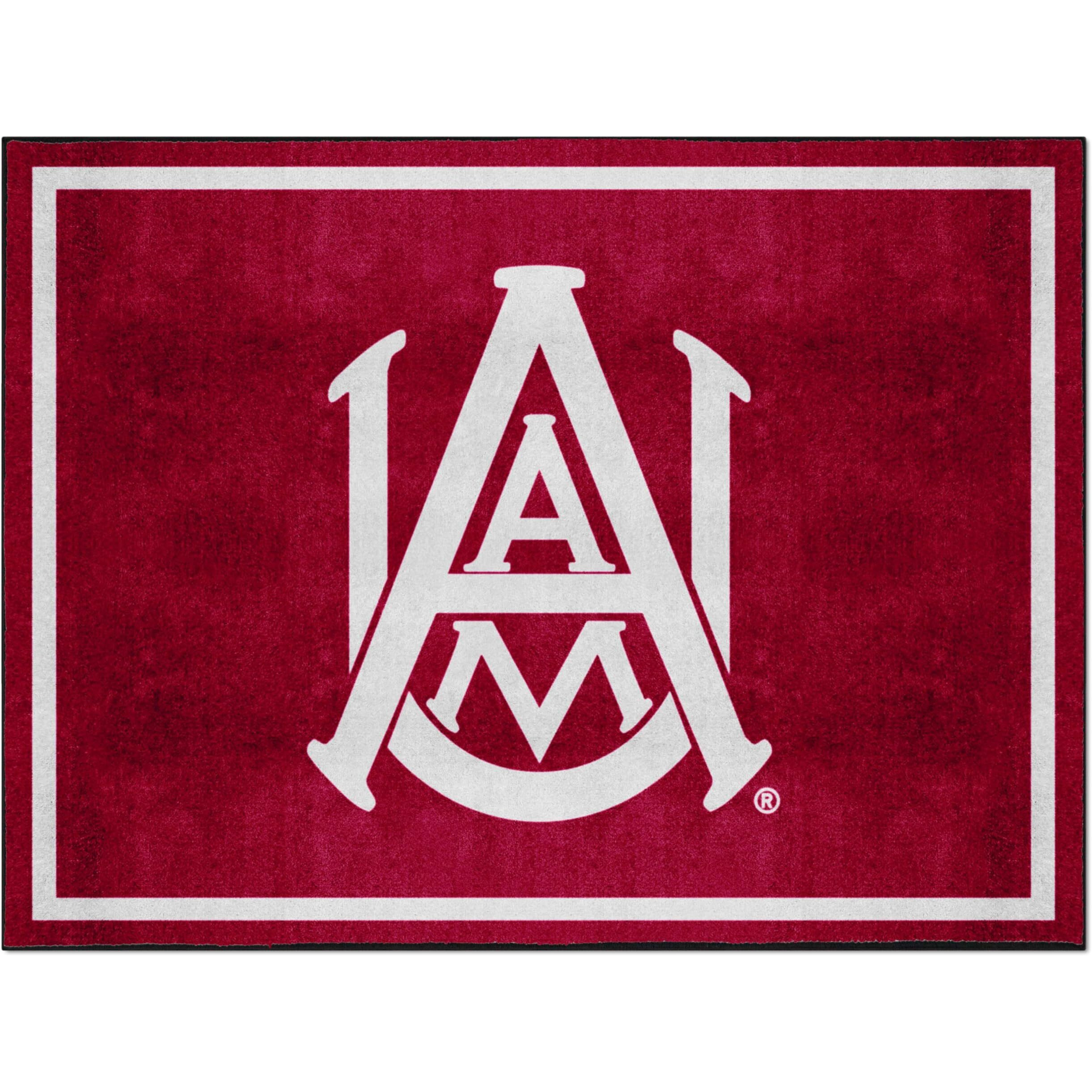 FANMATS 32730 Alabama Agricultural & Mechanical University 8ft. x 10 ft. Plush Area Rug