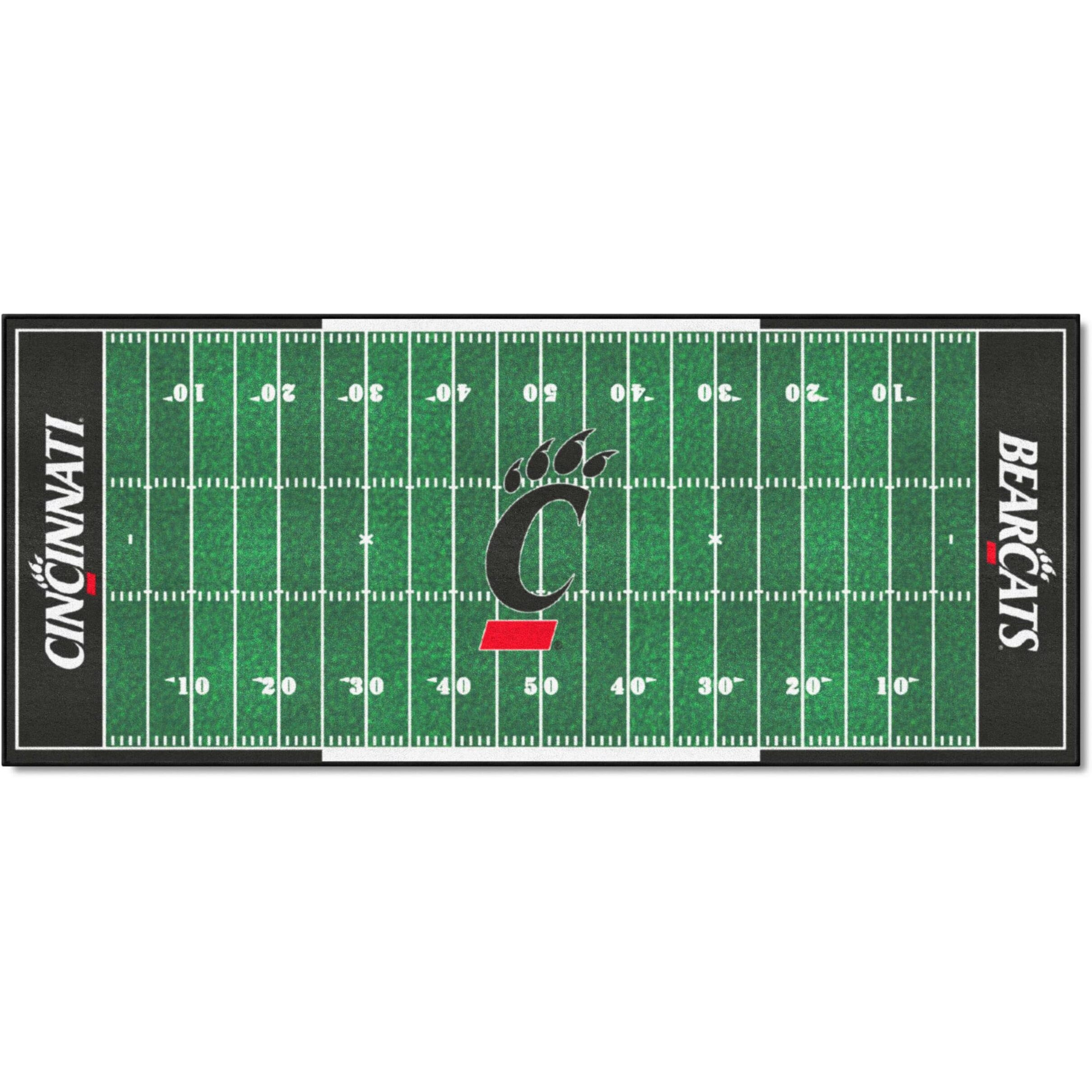 FANMATS 32765 NCAA - Cincinnati Field Runner Mat - 30in. x 72in.