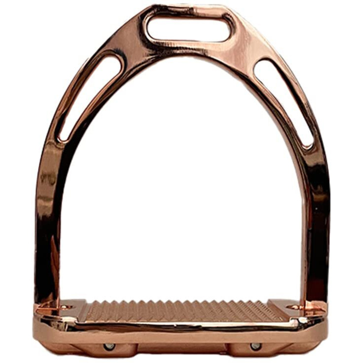 TuffRider Aluminum Stirrups 4 1/2 Rose Gold