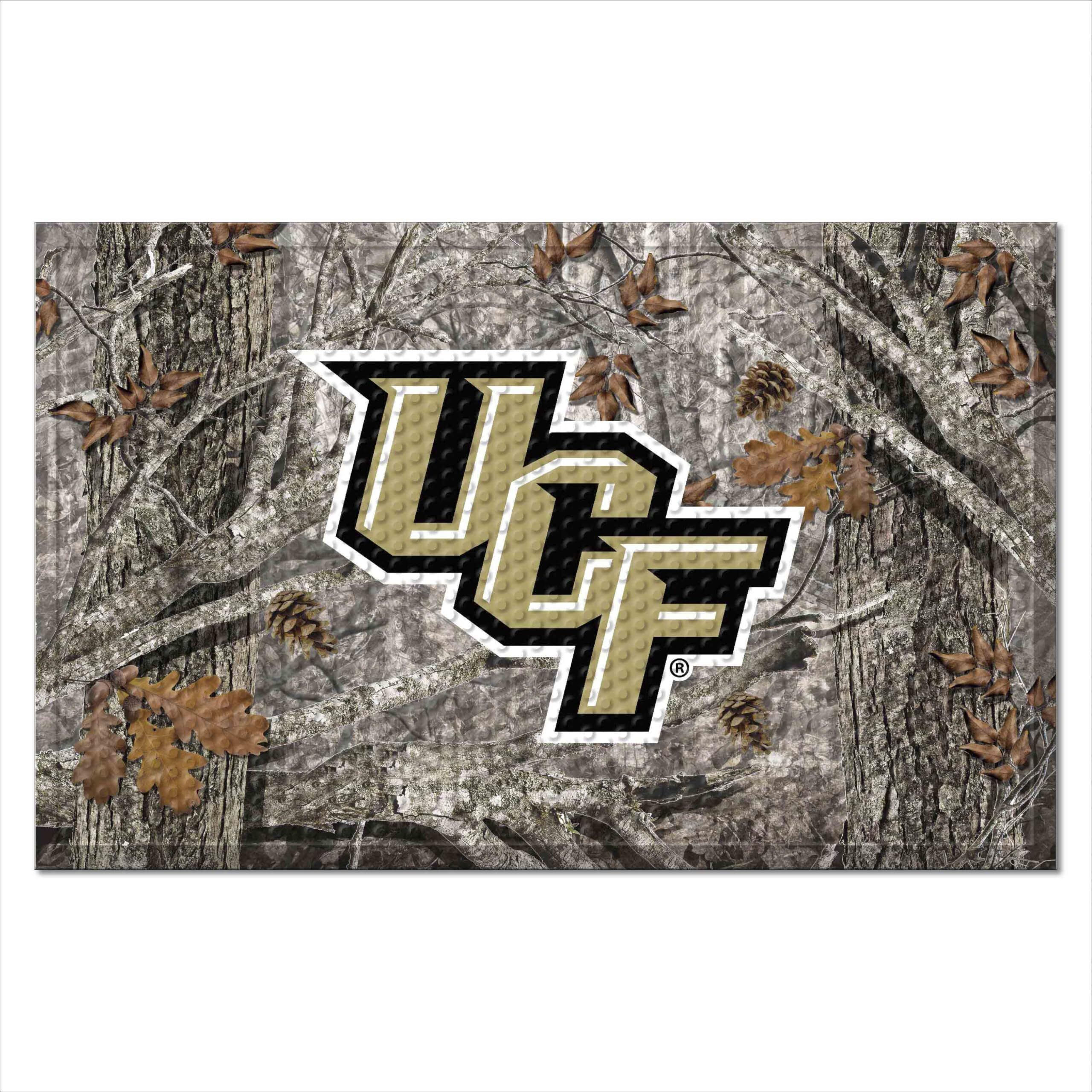 FANMATS 32883 University of Central Florida Rubber Scraper Door Mat