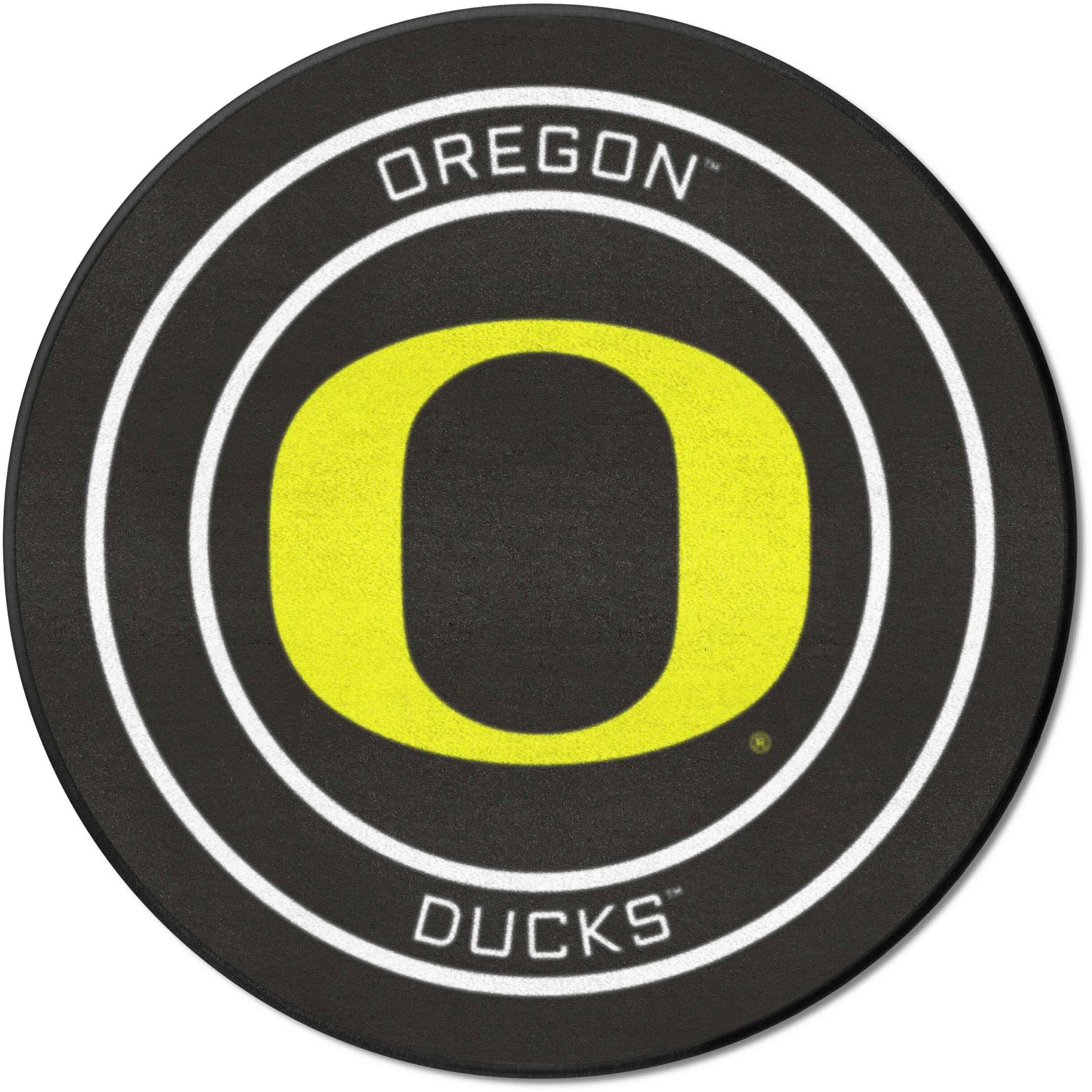 FANMATS 33203 University of Oregon Hockey Puck Rug - 27in. Diameter