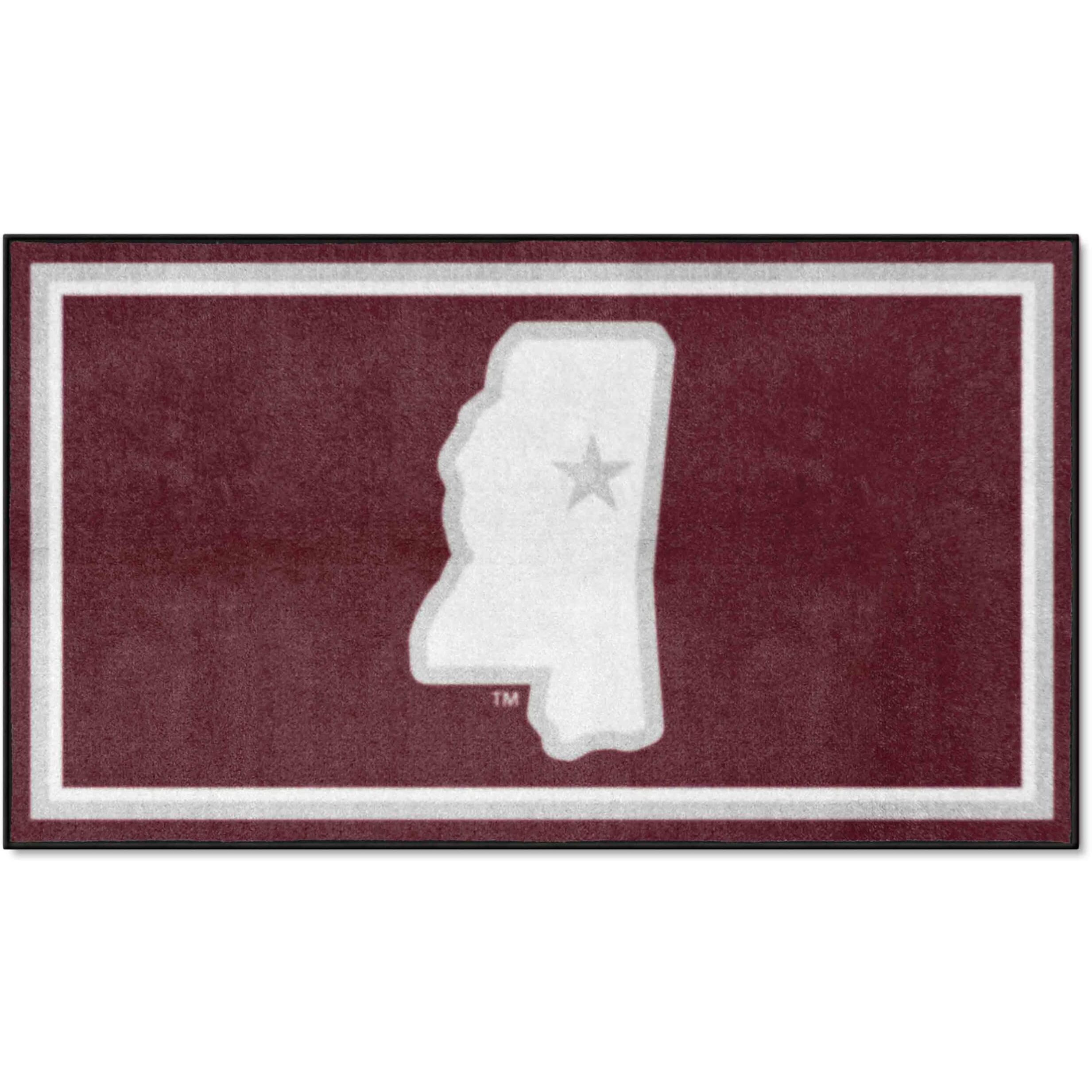 FANMATS 35759 Mississippi State Bulldogs 3ft. x 5ft. Plush Area Rug