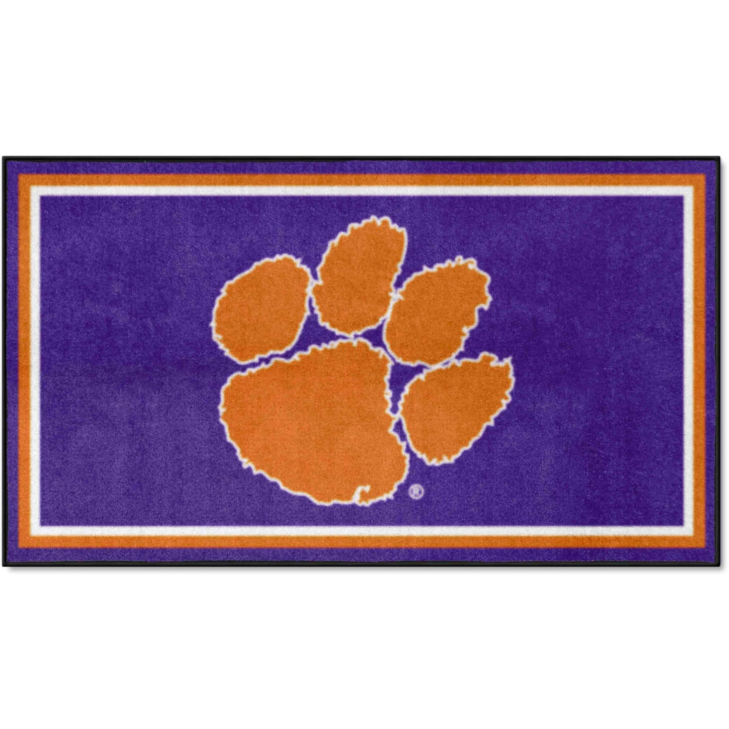FANMATS 35650 Clemson Tigers 3ft. x 5ft. Plush Area Rug