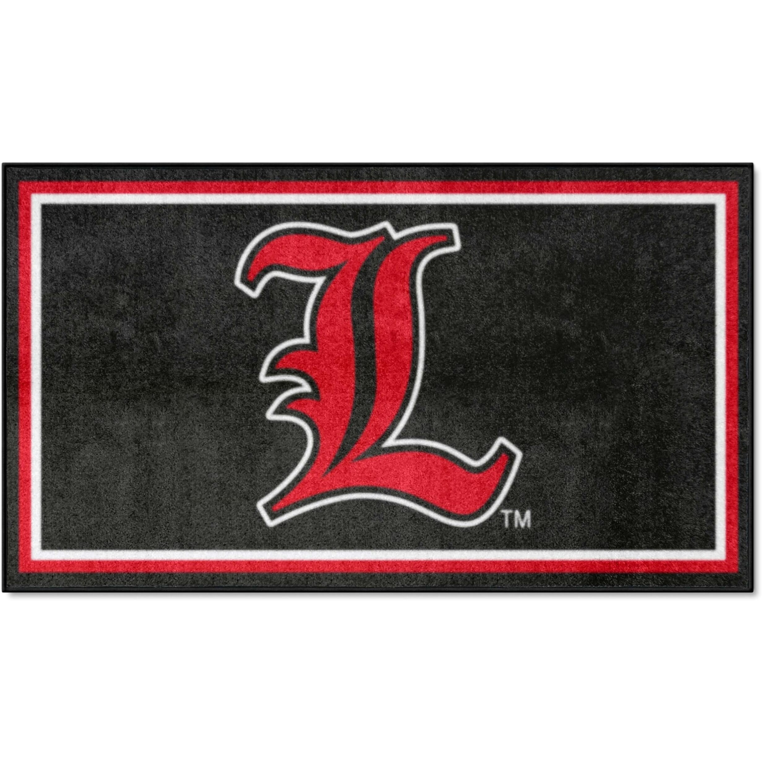 FANMATS 35727 Louisville Cardinals 3ft. x 5ft. Plush Area Rug