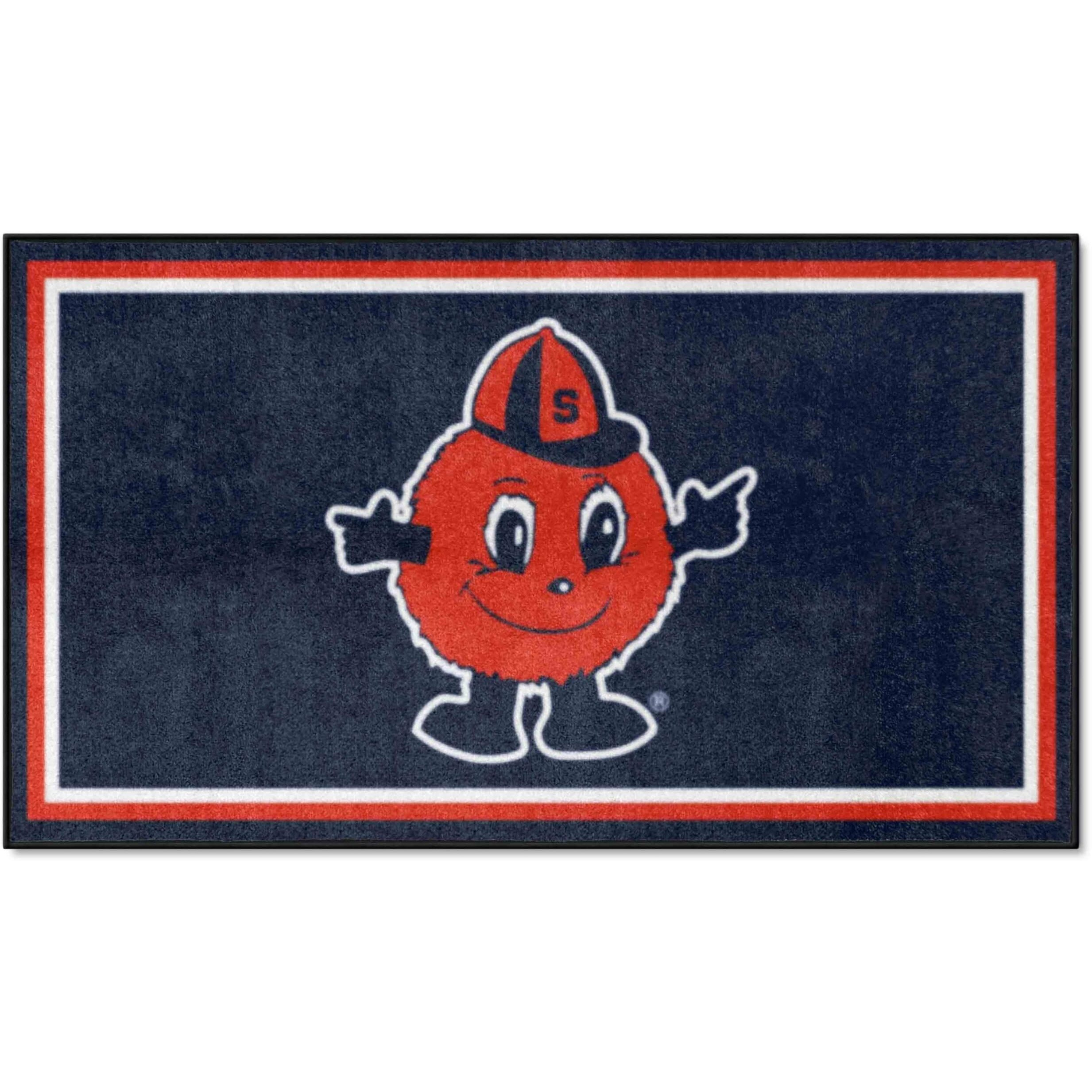 FANMATS 35841 Syracuse Orange 3ft. x 5ft. Plush Area Rug
