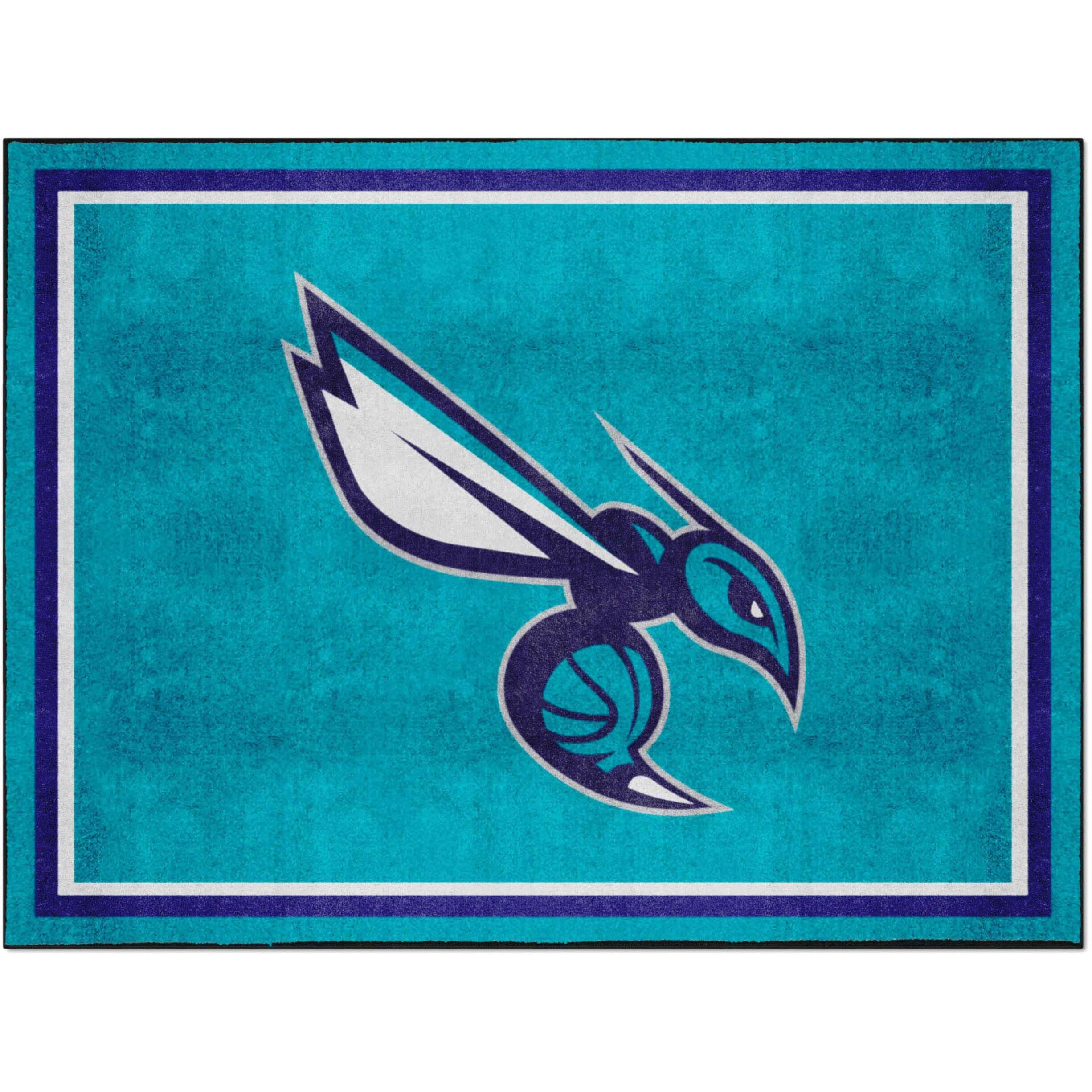 FANMATS 36898 Charlotte Hornets Tailgater Rug - 5ft. x 6ft.